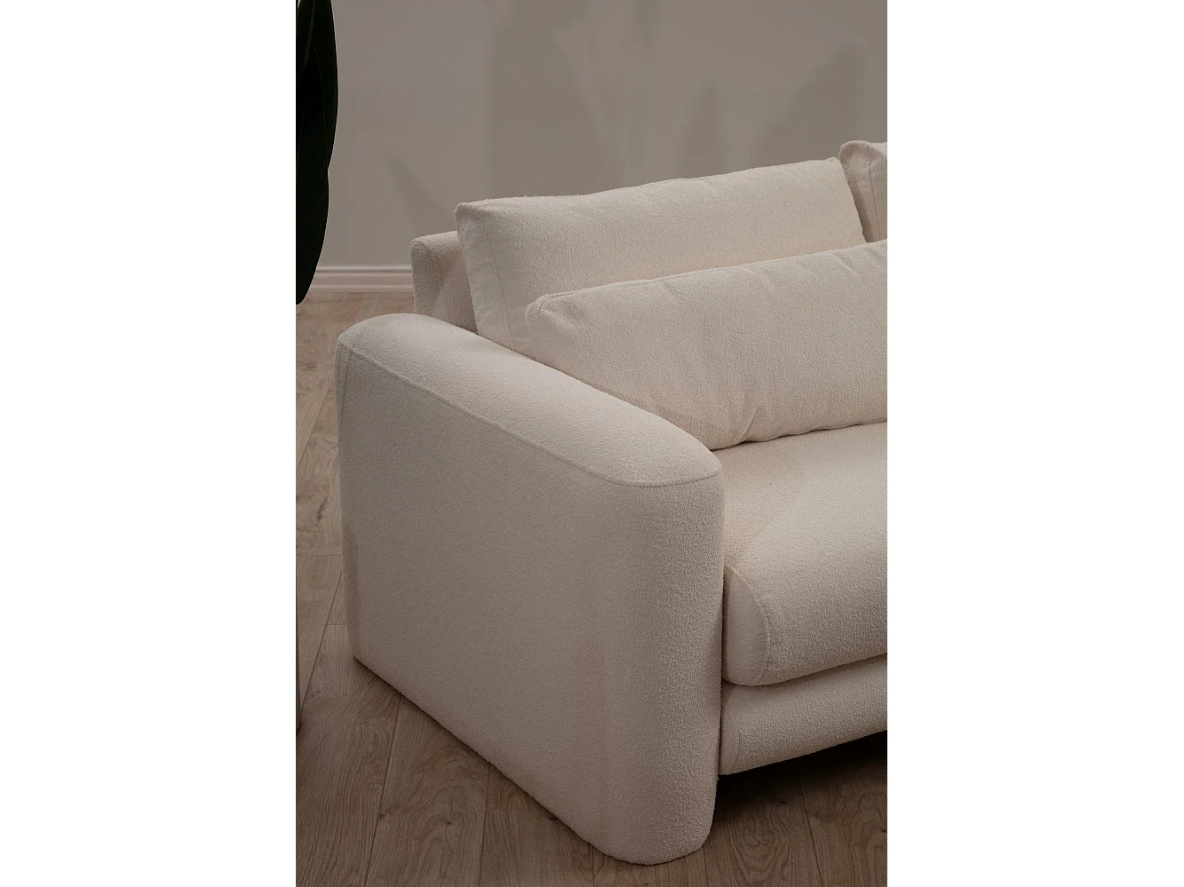 Sofá rinconero Altadena 333, De color marrón claro, 290x165x73cm