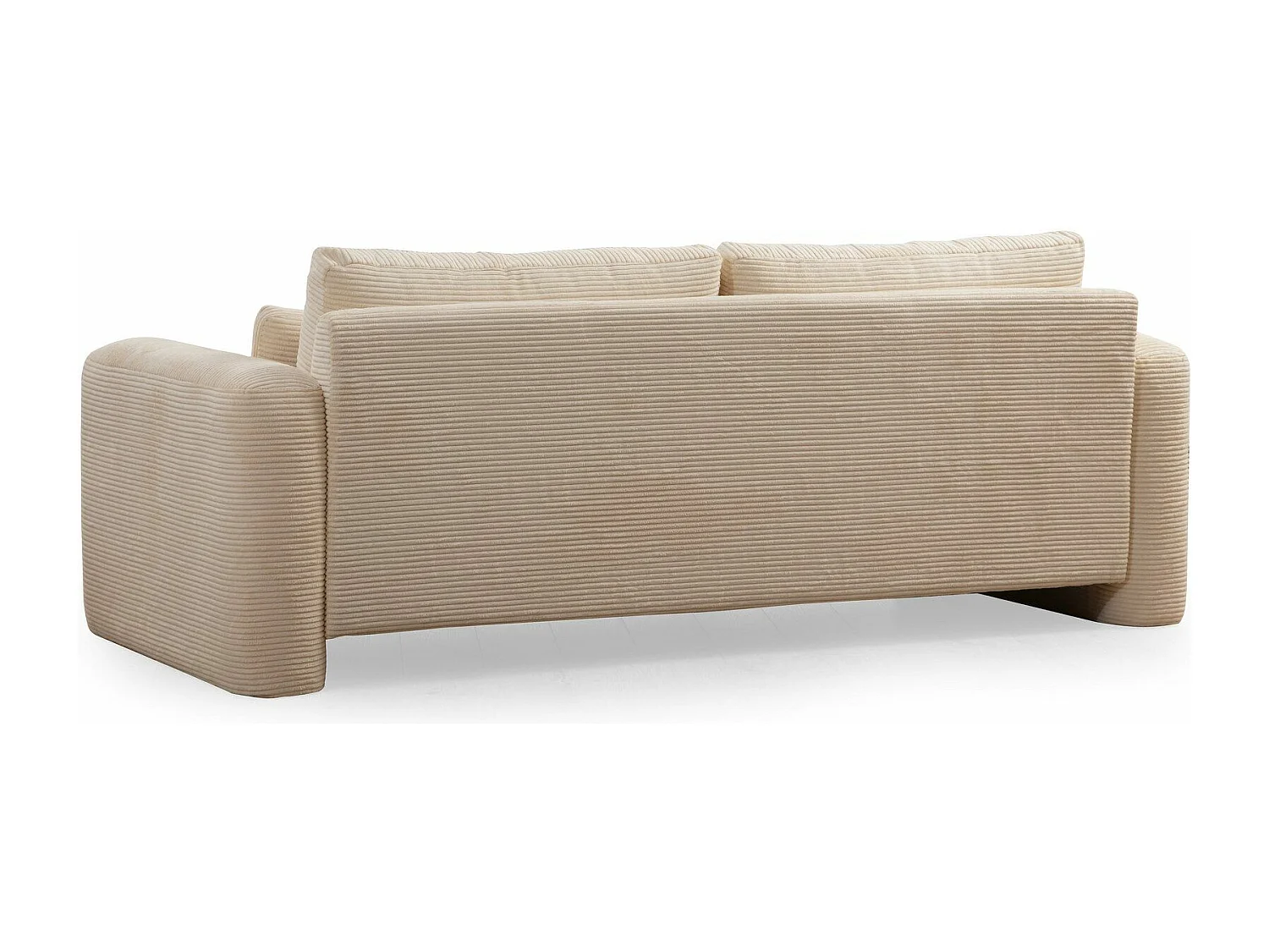 Sofá Altadena 331, De color marrón claro, 215x97x73cm, Tapiz, Patas: Plástico