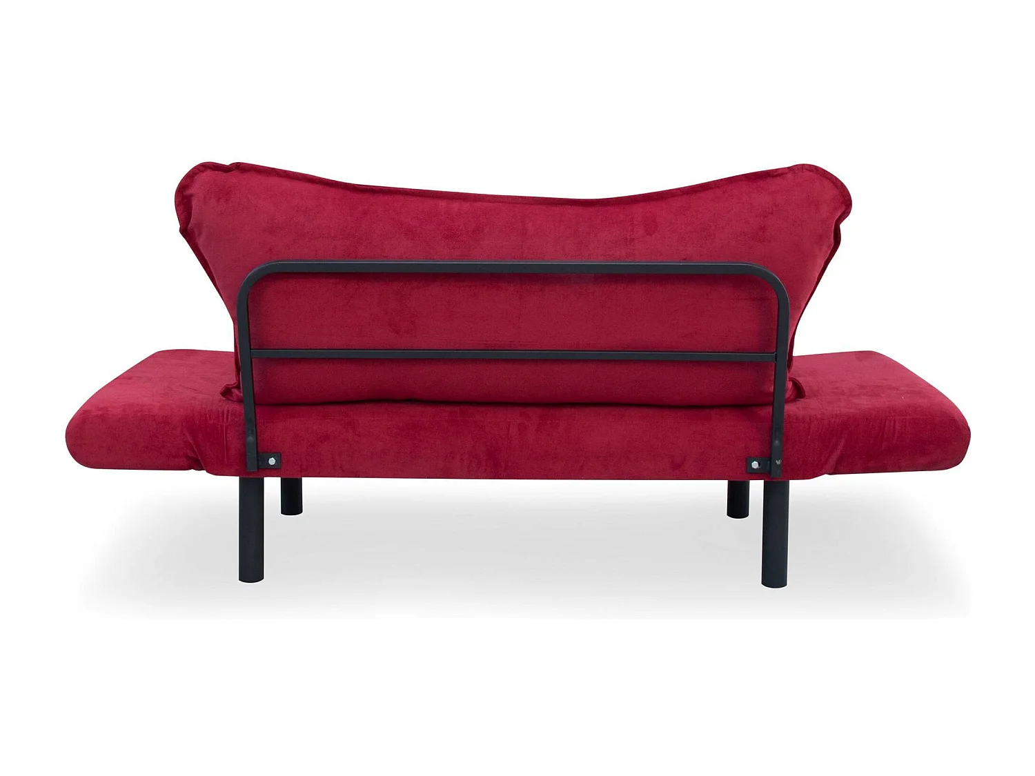 Sofá Altadena 110, Rojo, 140x65x70cm, Tapiz, Patas: Metal