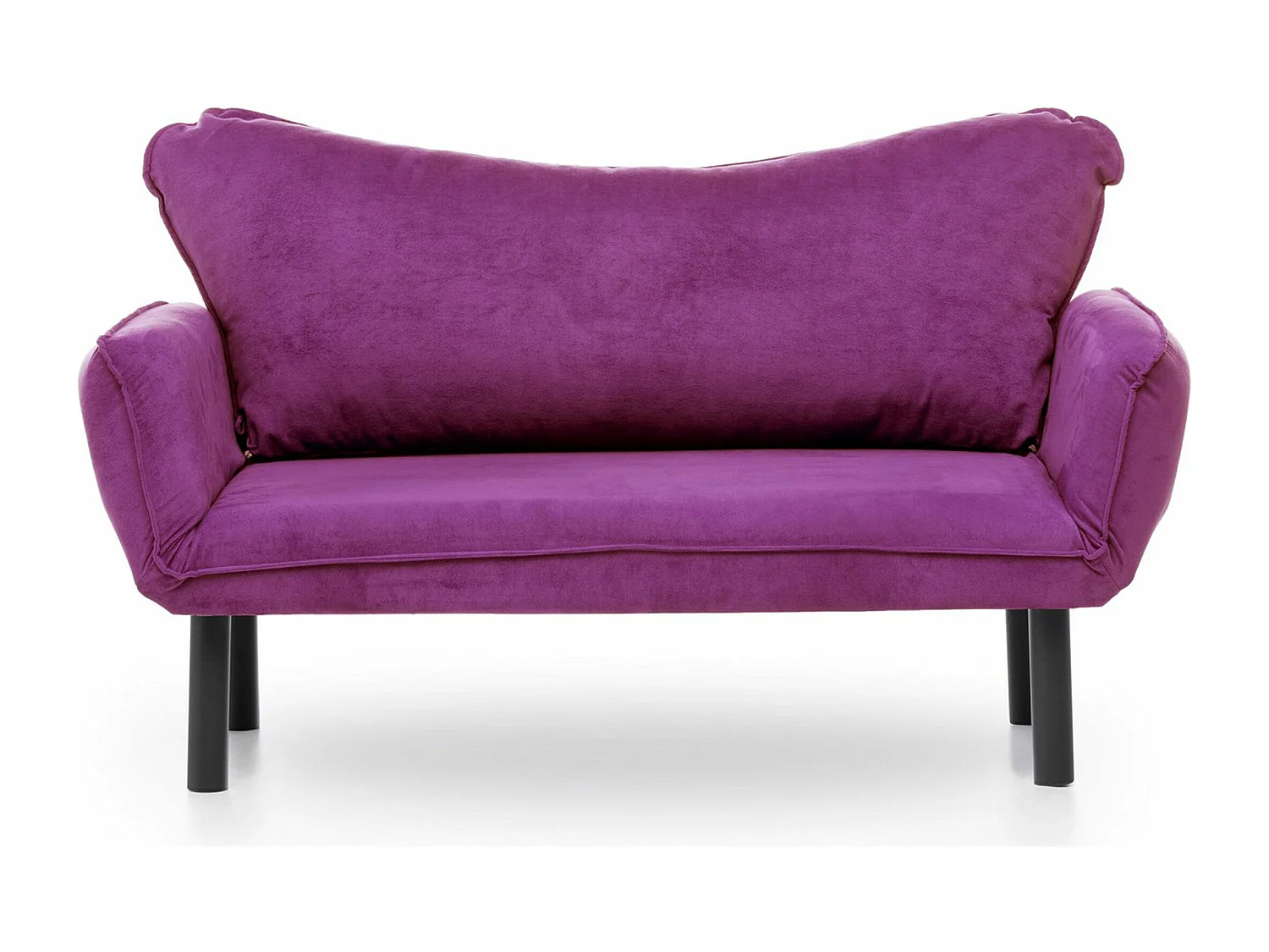 Canapé 2 places convertible Balos Tissu Violet