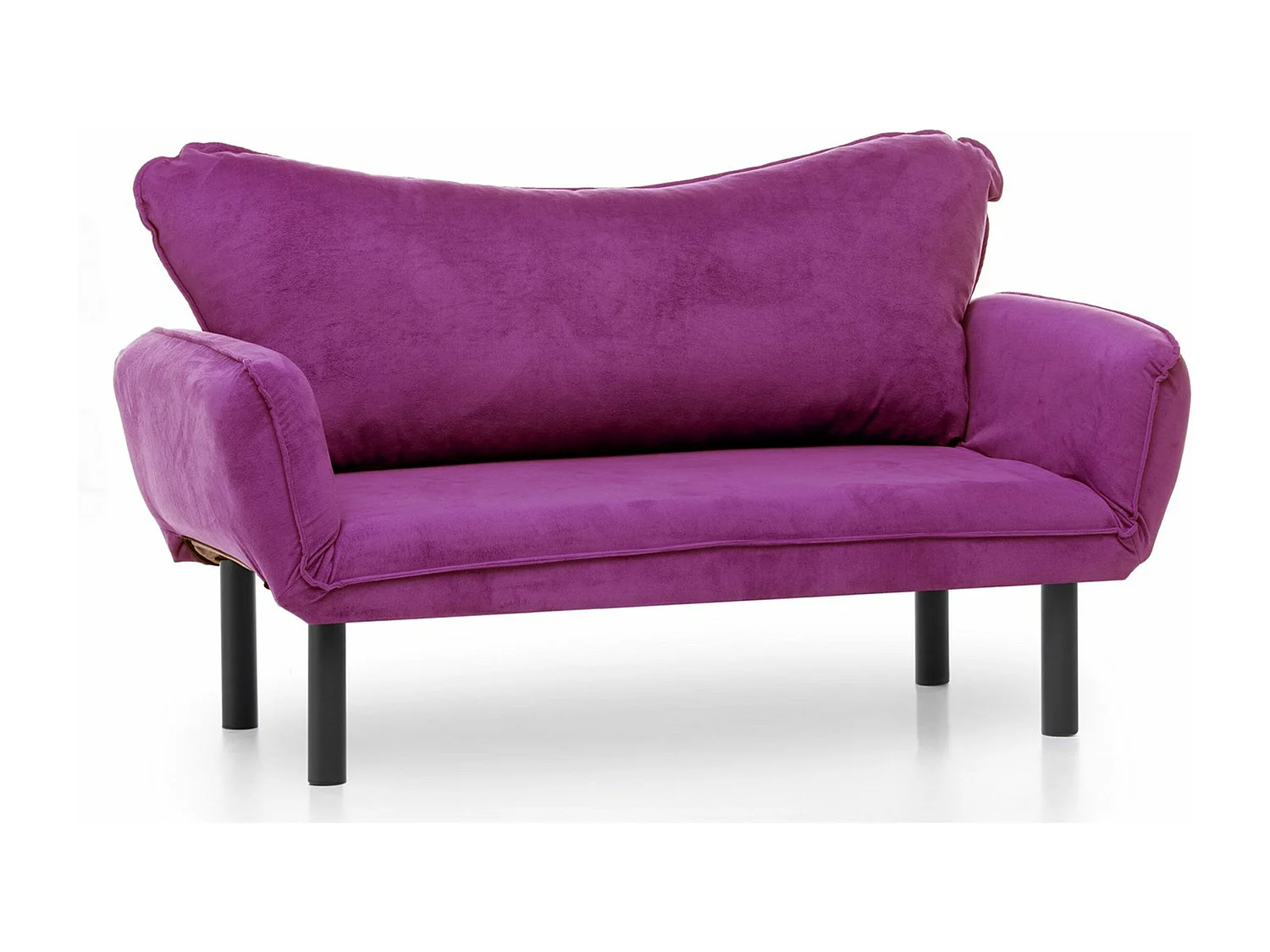 Canapé 2 places convertible Balos Tissu Violet