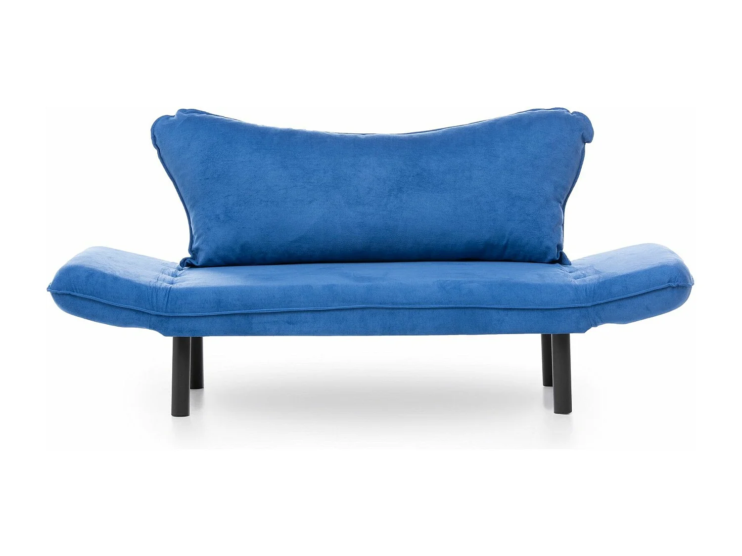 Canapé 2 places convertible Balos Tissu Bleu