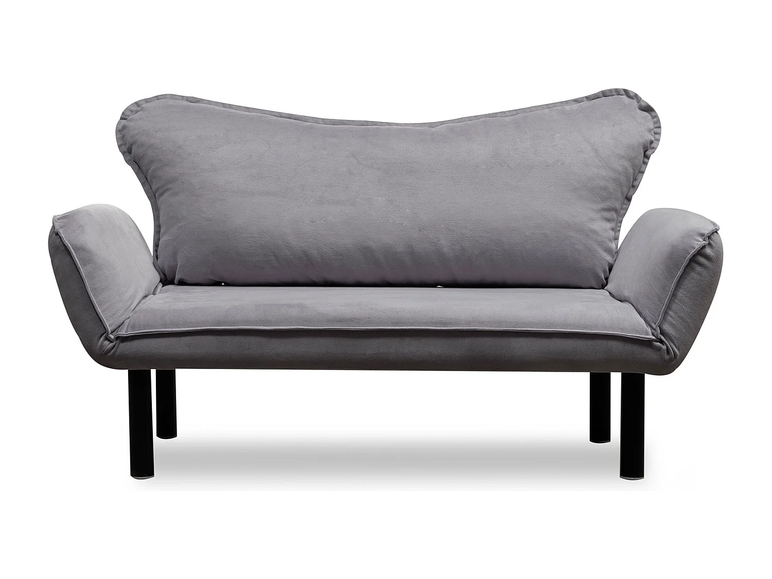Sofá Altadena 110, Gris, 140x65x70cm, Tapiz, Patas: Metal