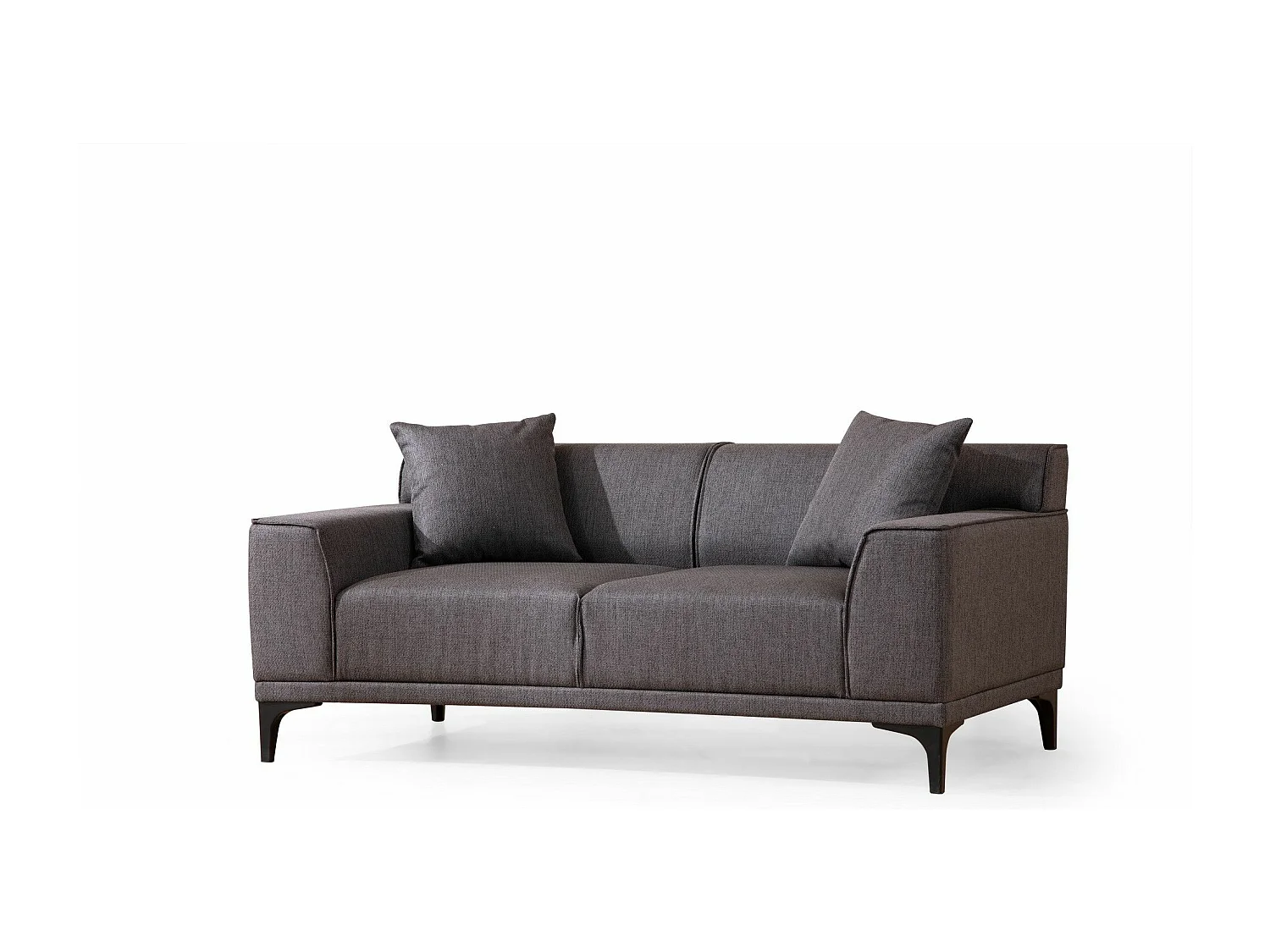 Sofá Altadena 134, Gris, 163x69x86cm, Tapiz, Patas: Plástico