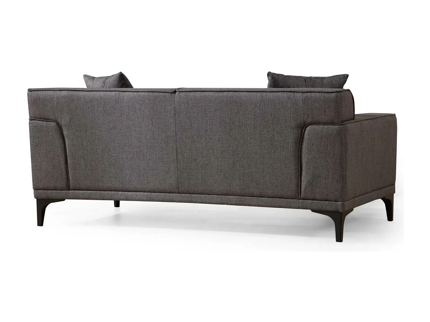 Sofá Altadena 134, Gris, 163x69x86cm, Tapiz, Patas: Plástico