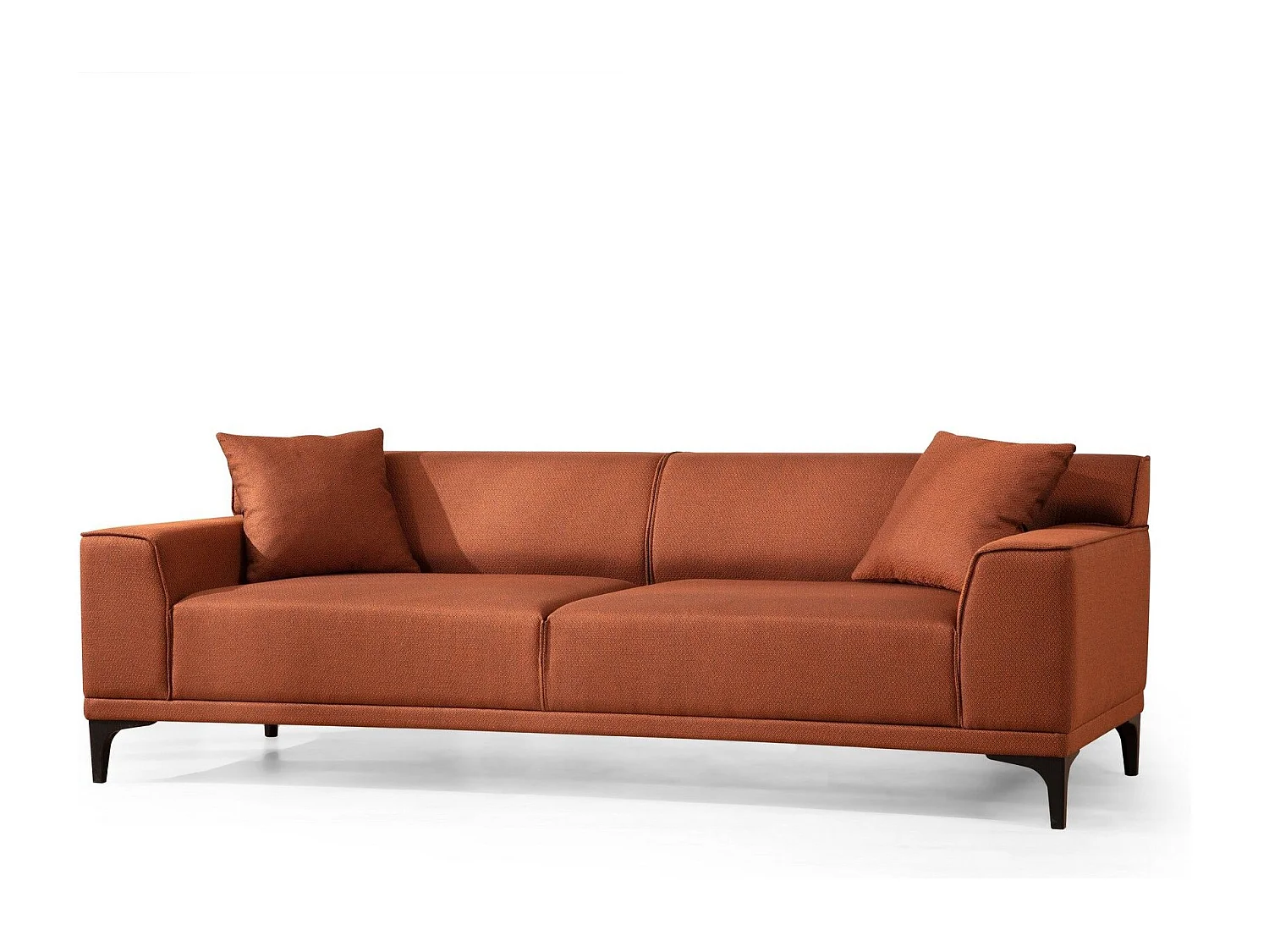 Canapé 3 places avec 2 coussins Navagio Tissu Orange