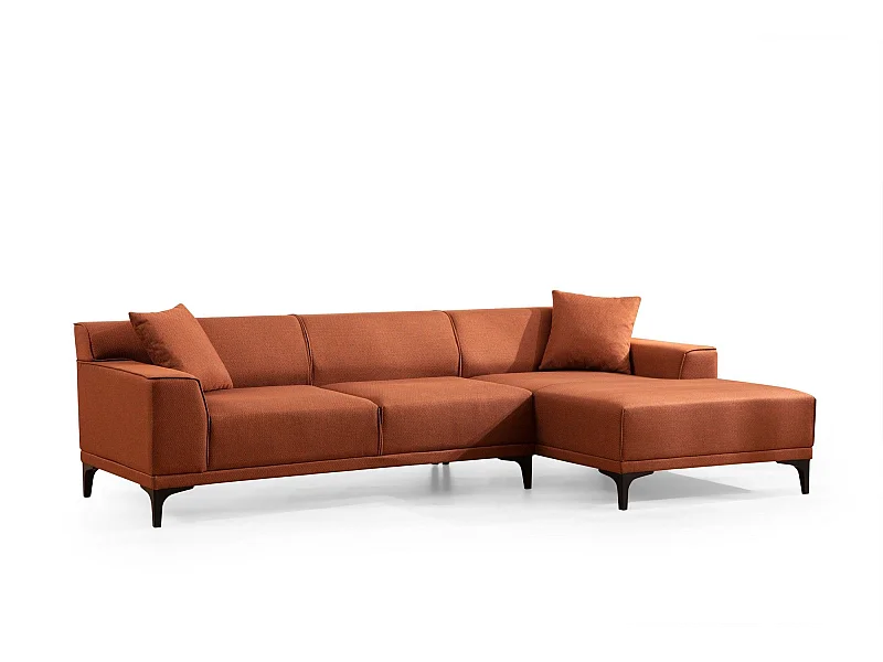 Sofá rinconero Altadena 136, Rojo, 250x145x69cm