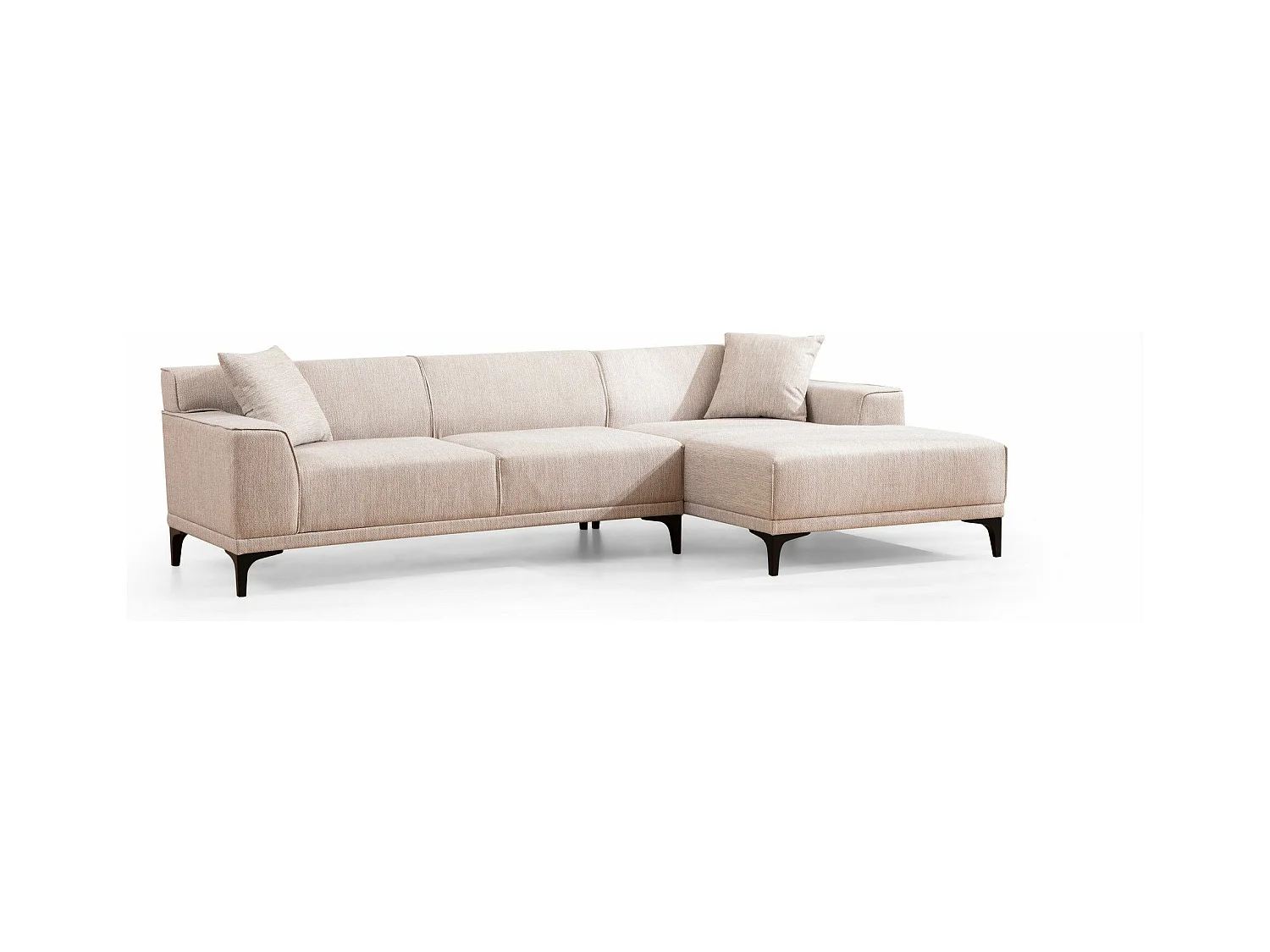 Divano angolare Altadena 136, Nocciola, 250x145x69cm