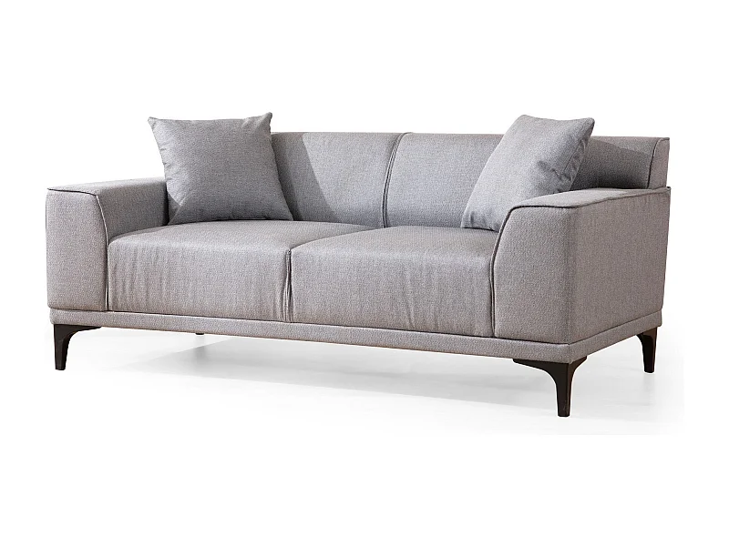 Sofá Altadena 134, Gris, 163x69x86cm, Tapiz, Patas: Plástico