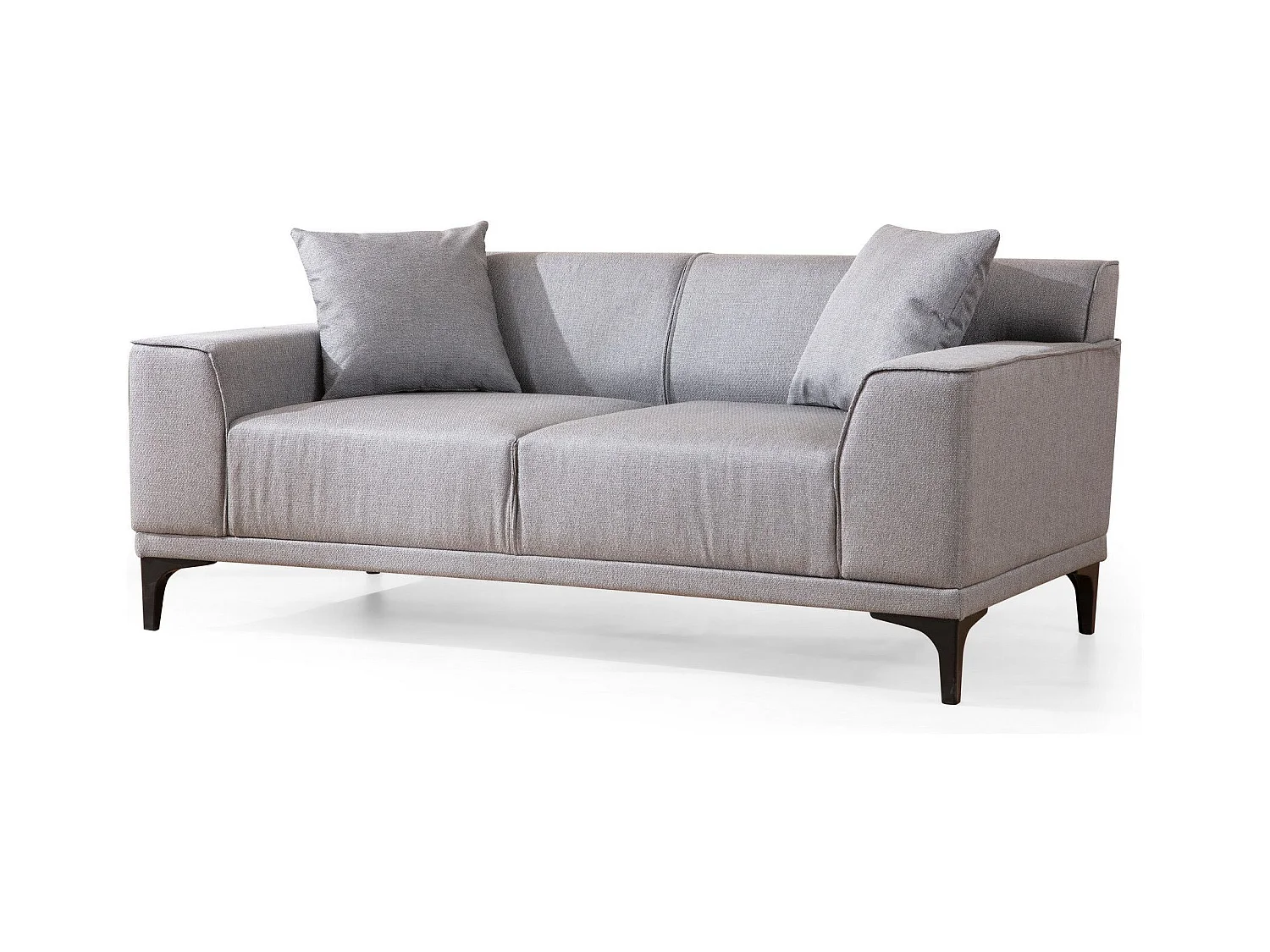 Sofá Altadena 134, Gris, 163x69x86cm, Tapiz, Patas: Plástico