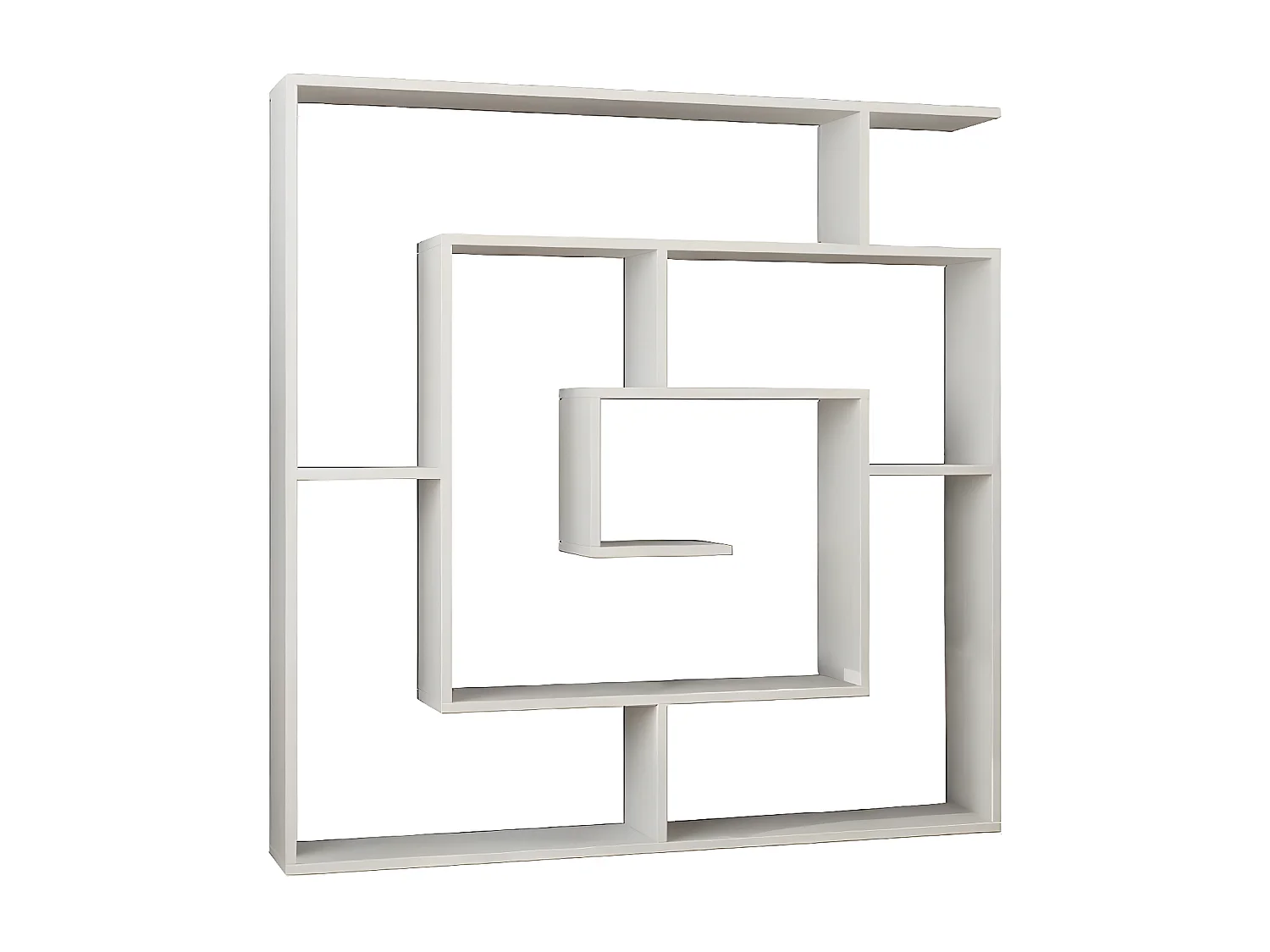 Boekenkast Giusi - Wit - 125x22x129 cm - EPIKASA