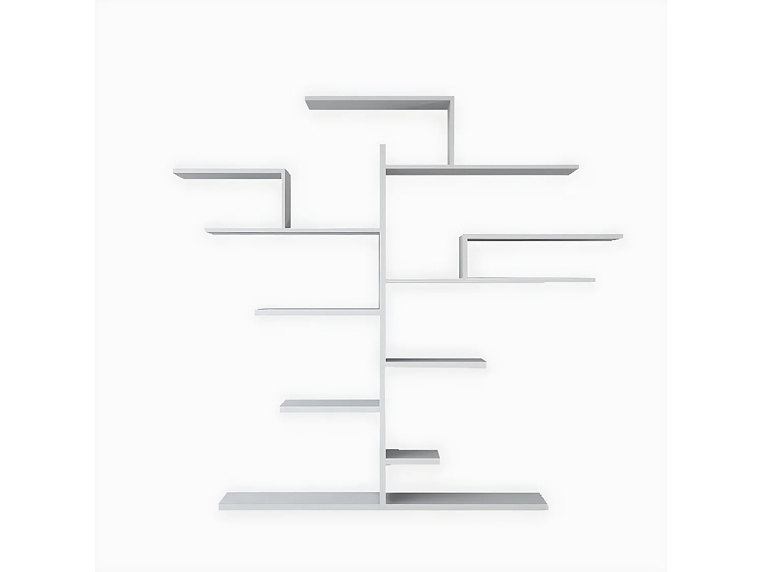 Boekenkast Frida - Wit - 180x25x161 cm - EPIKASA