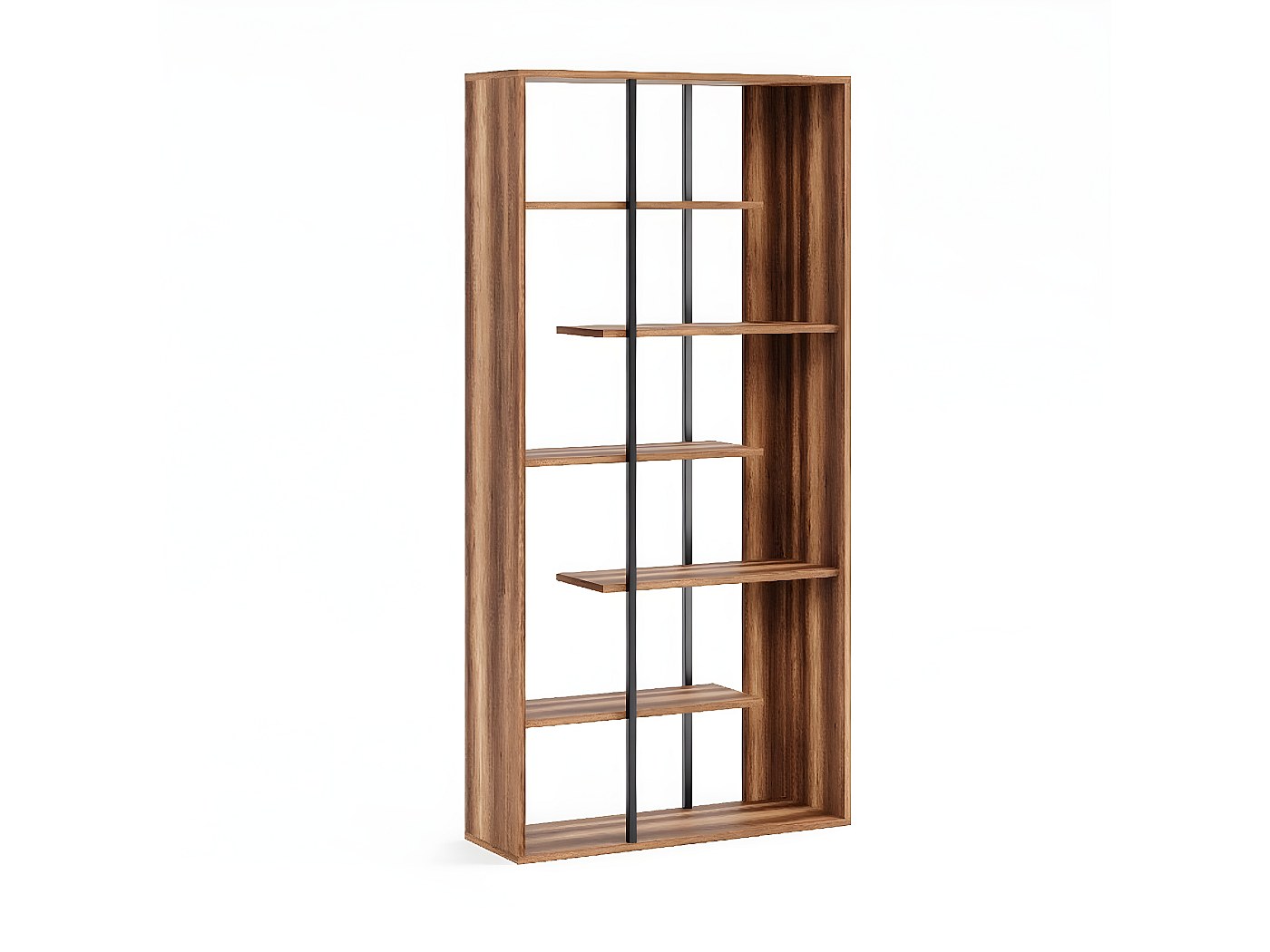 Libreria giusi noce 92 x 34 x 160 cm epikasa