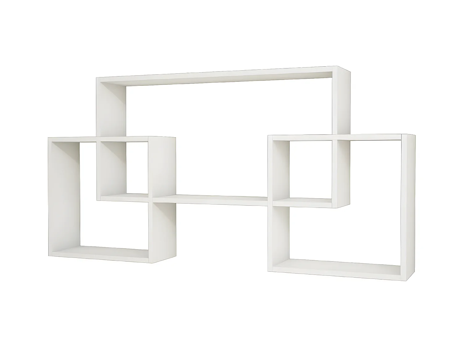 Étagère Isabel, Blanc, 150x22x75 cm, EPIKASA