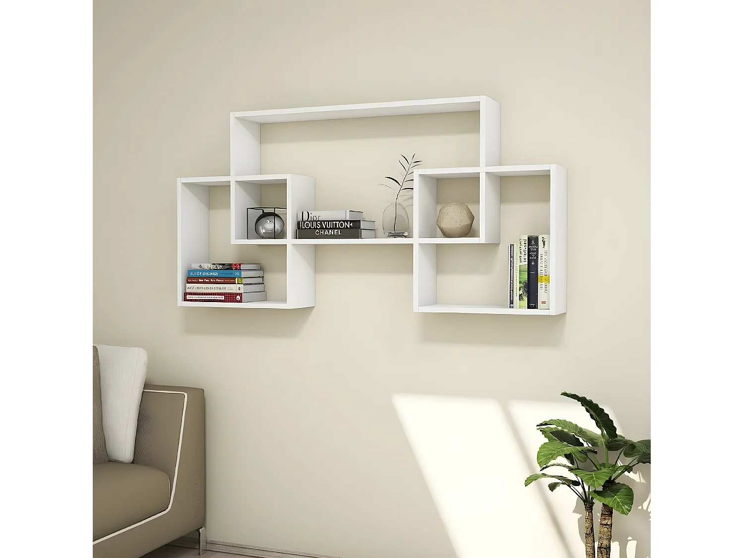 Plank Isabel - Wit - 150x22x75 cm - EPIKASA