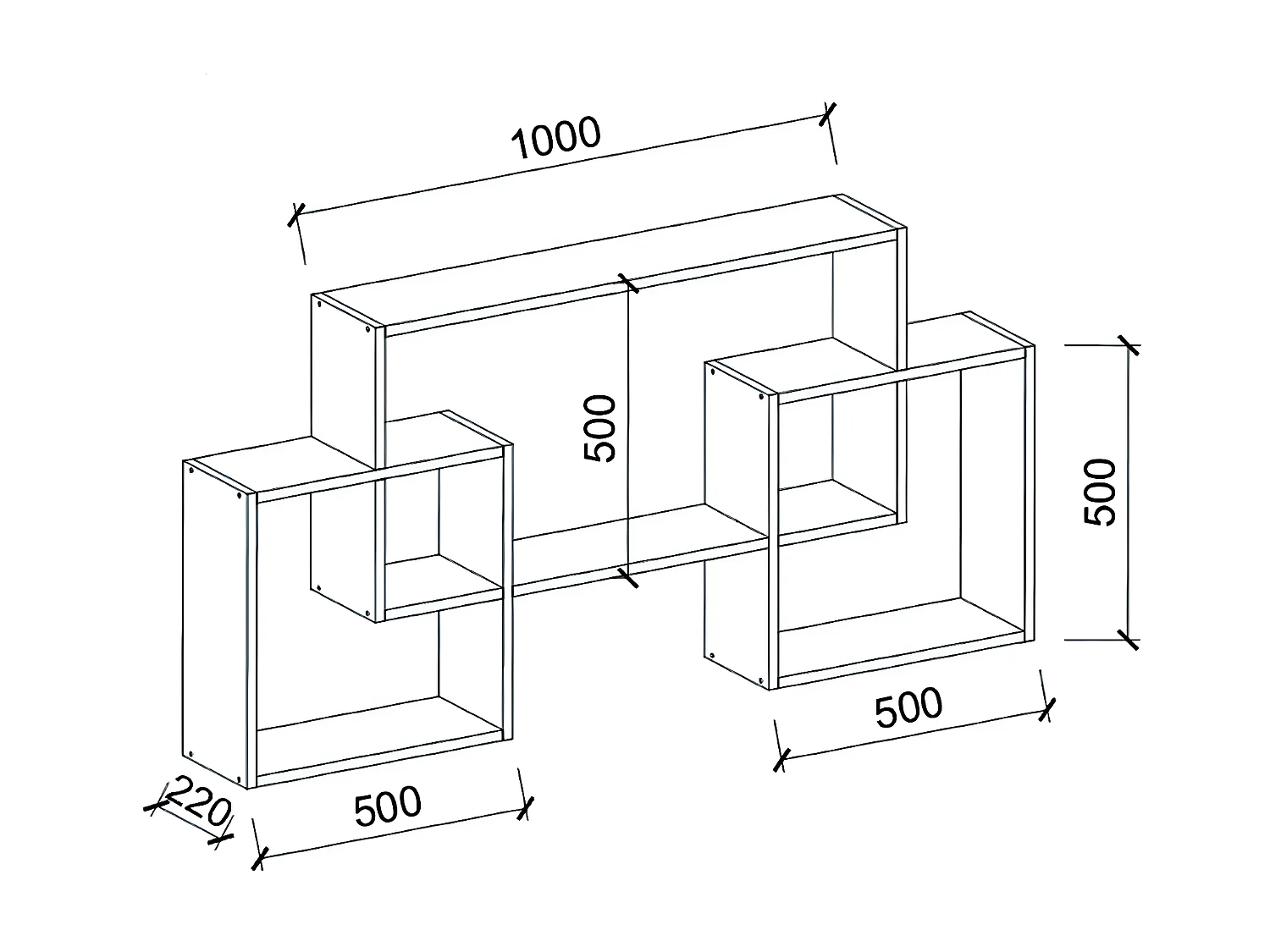Plank Isabel - Wit - 150x22x75 cm - EPIKASA