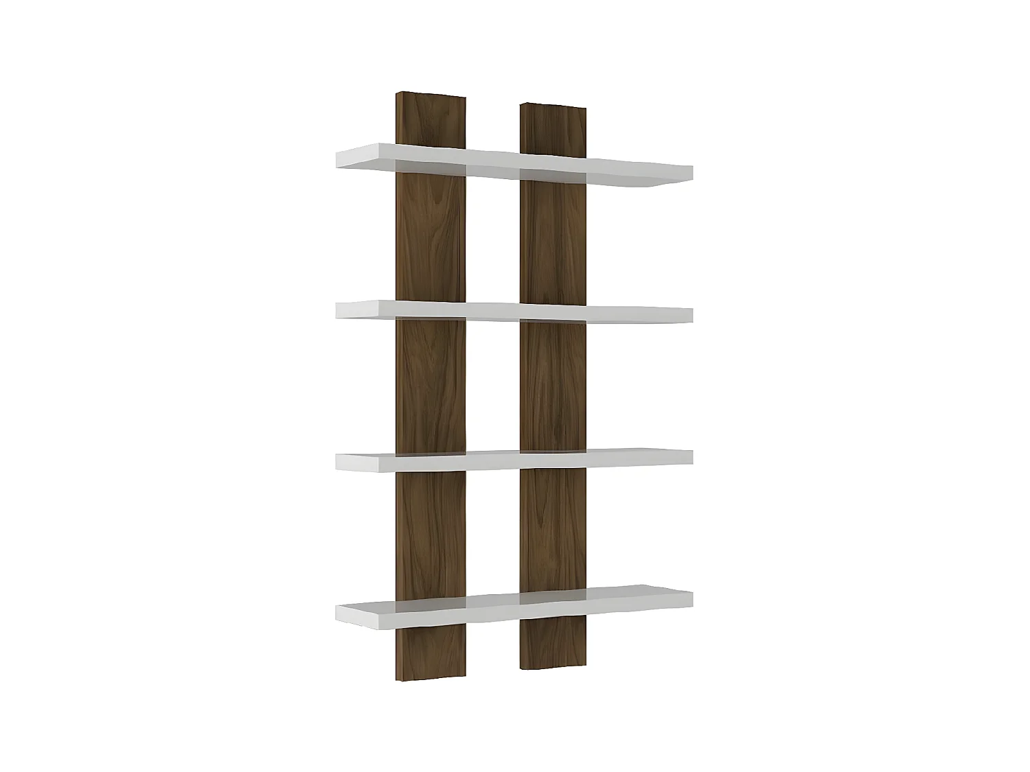 Étagère Lella, Noyer, 50x17x80 cm, EPIKASA
