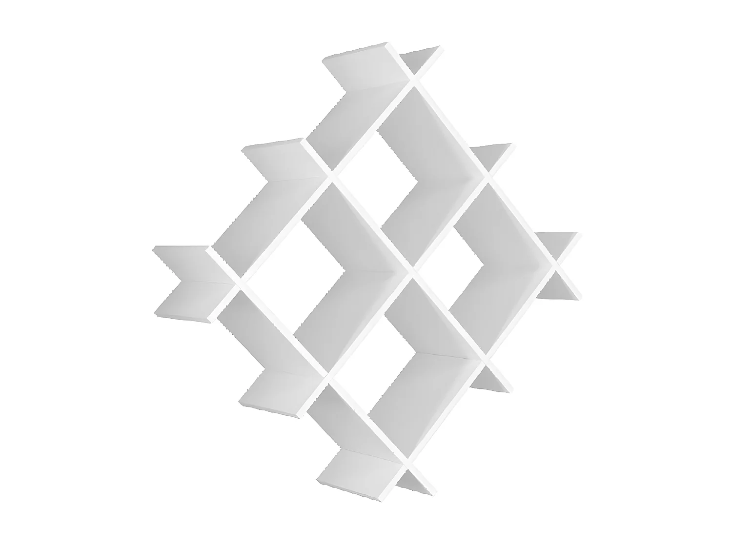 Étagère Gisella, Blanc, 75x27x75 cm, EPIKASA