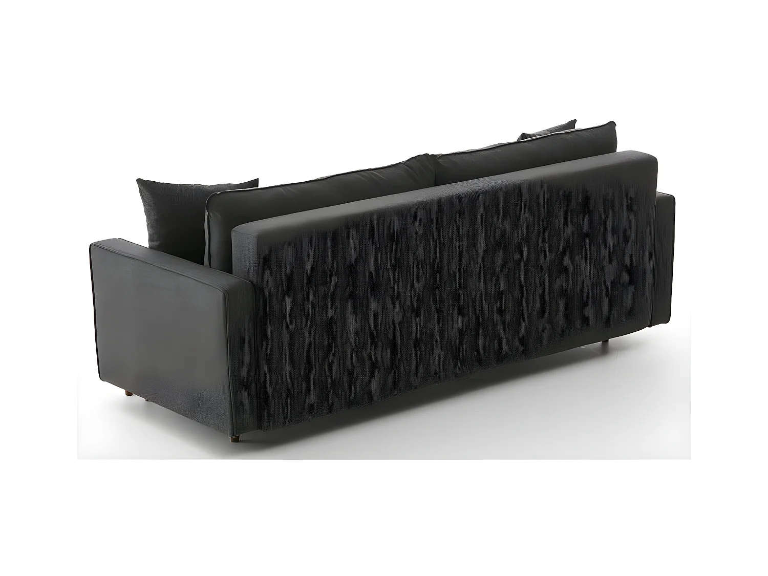 Canapé 3 places moderne Evania Tissu Gris anthracite