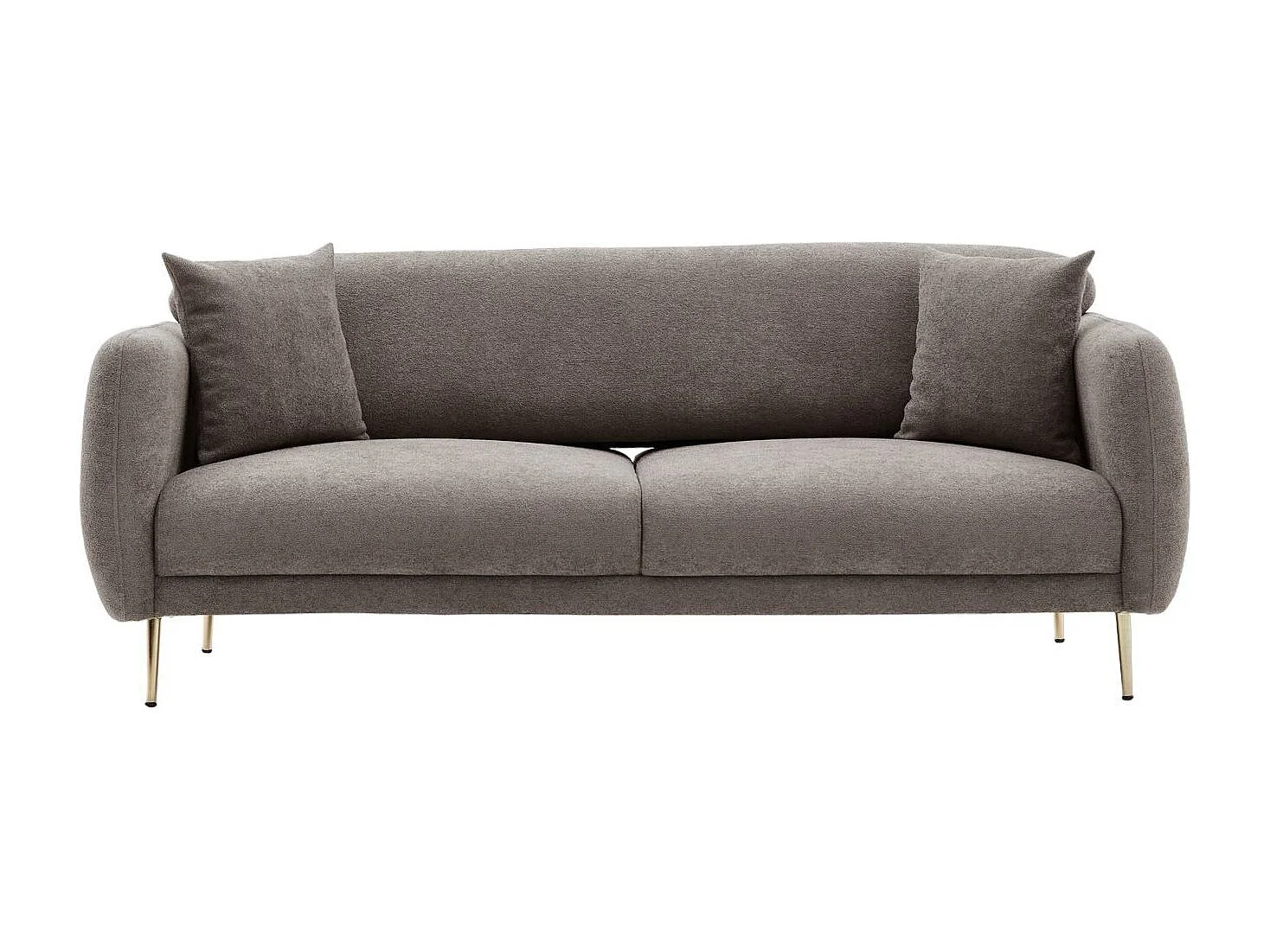 Sofá Altadena 306, Gris, 210x95x80cm, Tapiz, Patas: Metal