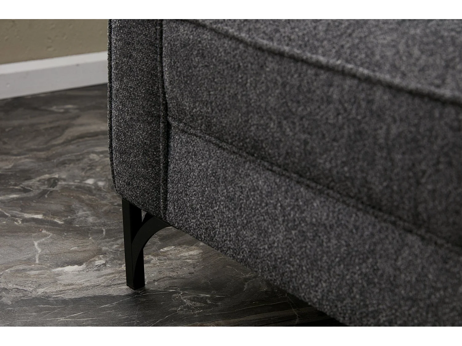 Sofá rinconero Altadena 338, Gris, 258x181x83cm