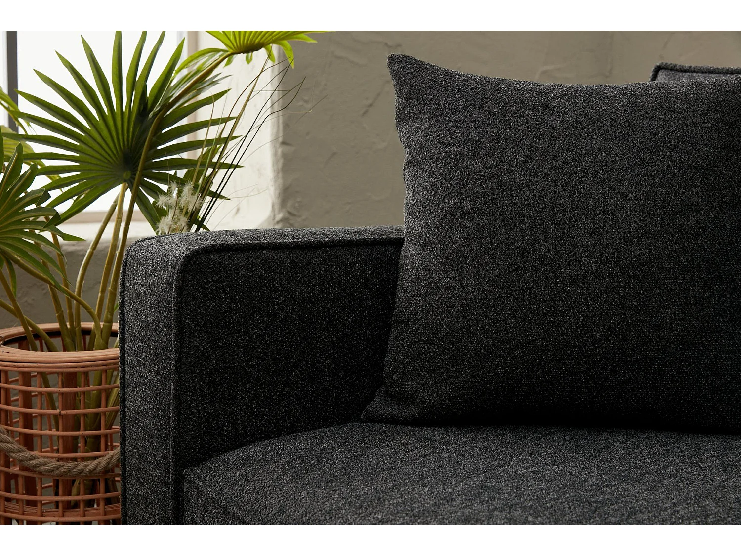 Sofá rinconero Altadena 338, Gris, 258x181x83cm