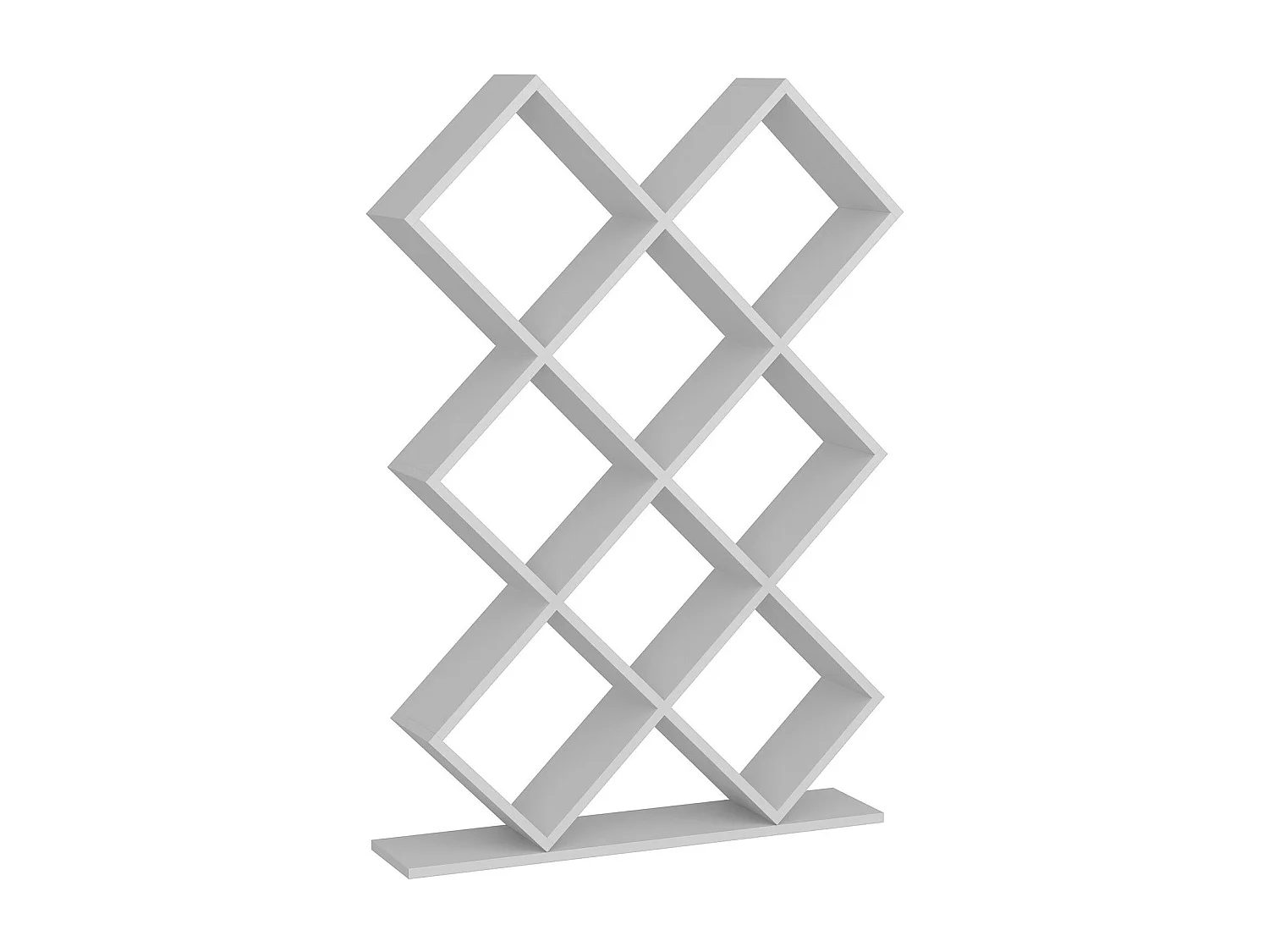 Estante de Livros – 90 cm x 129 cm x 19,5 cm – Branco – Painel de Partículas Revestido de Melamina