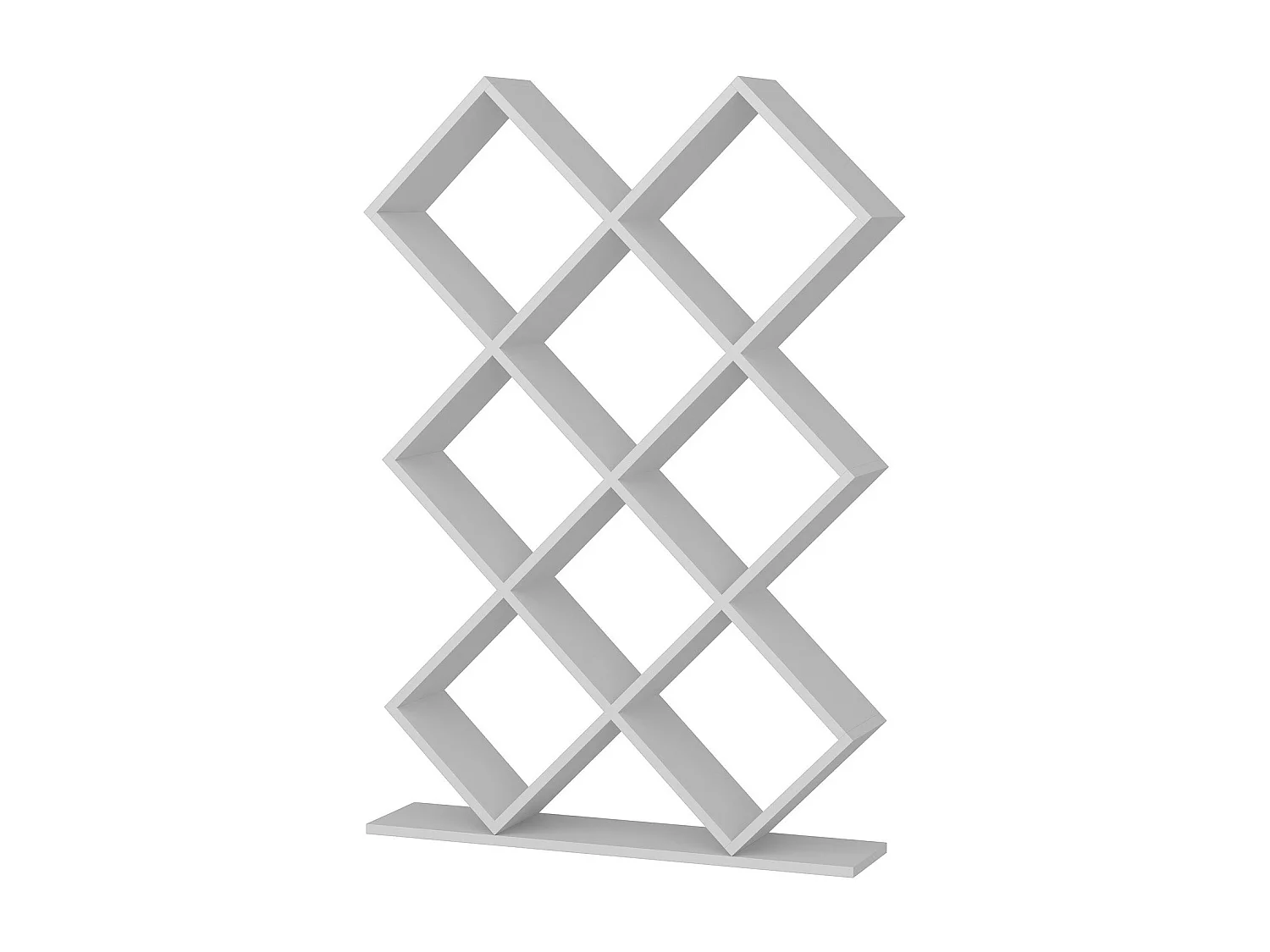 Estante de Livros – 90 cm x 129 cm x 19,5 cm – Branco – Painel de Partículas Revestido de Melamina