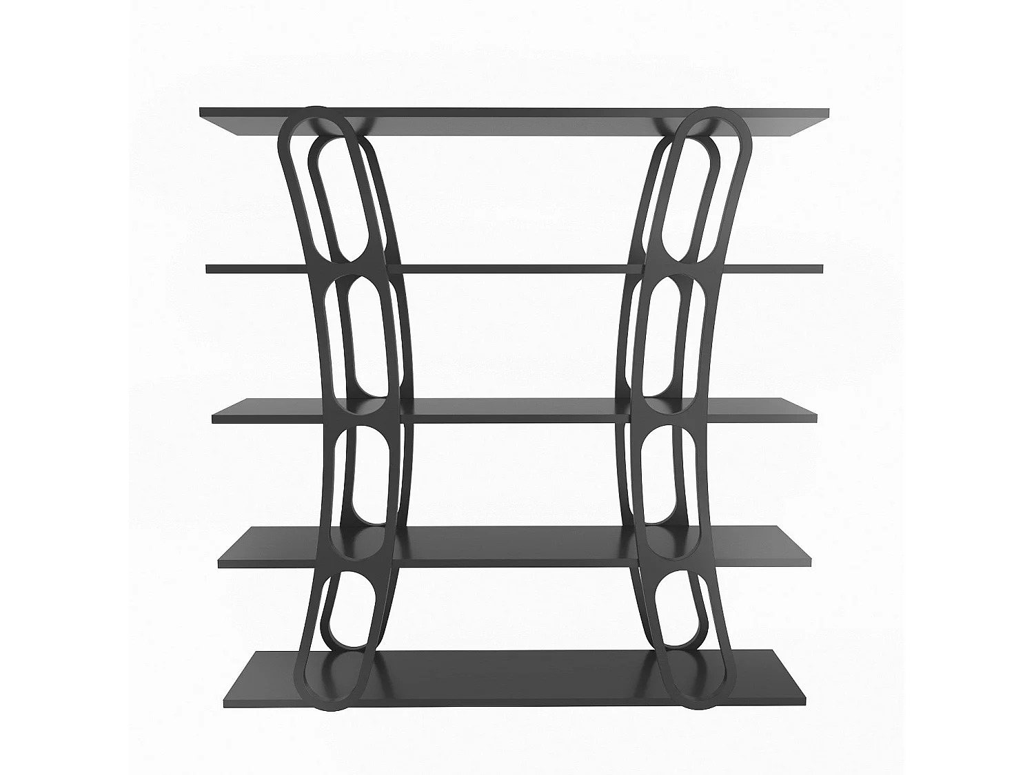Étagère bibliothèque design Fortin H120cm Noir