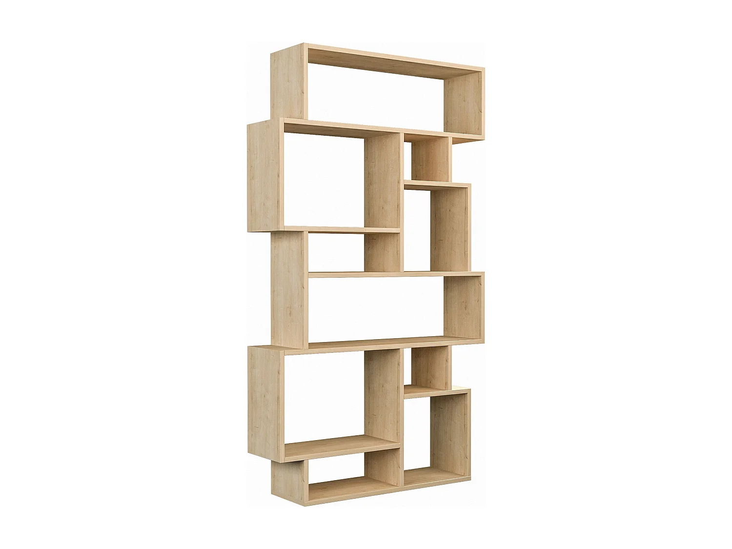 Estante moderna – 96 x 168,5 x 25,5 cm – Carvalho Sonoma – Aglomerado revestido em melamina