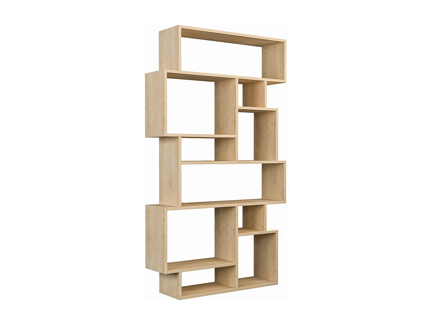 Estante moderna – 96 x 168,5 x 25,5 cm – Carvalho Sonoma – Aglomerado revestido em melamina