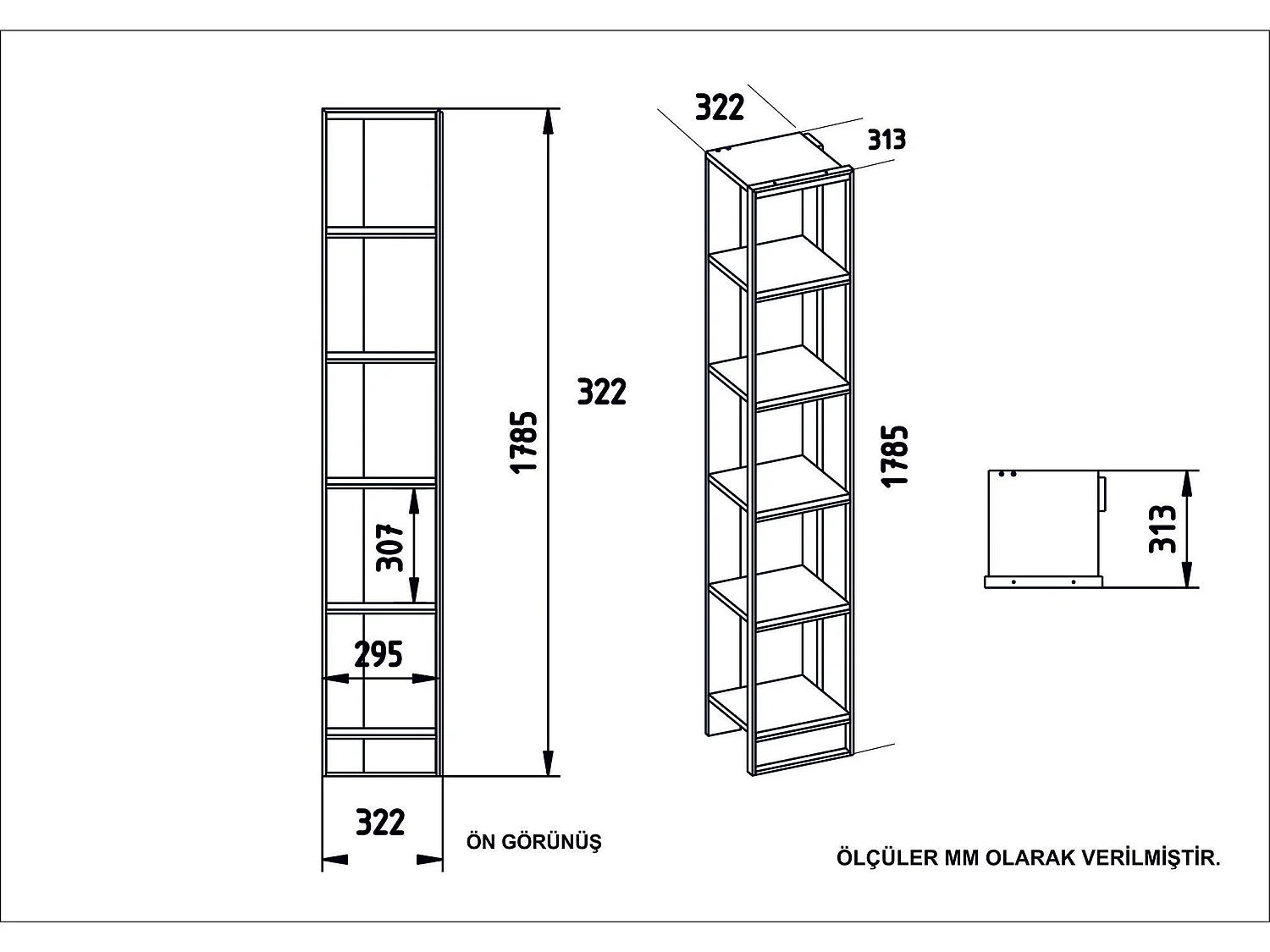 Ensembe de 2 bibliothèques Luxoria H178,5cm Bois Noir effet marbre et Métal Or
