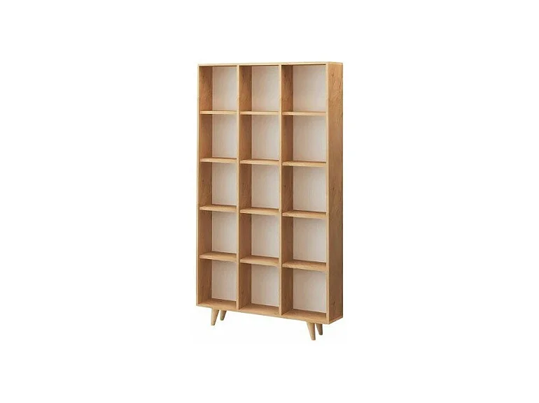 Etagère 15 tablettes décor chêne L100 cm - Zipa