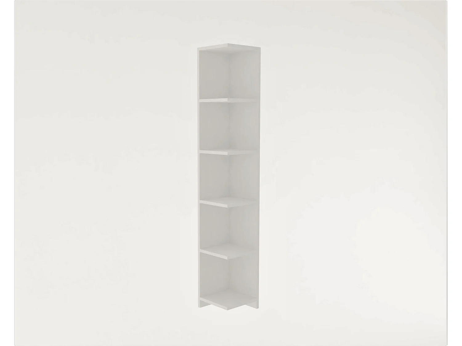 Estante escandinava – 160 x 25 x 25 cm – Branca – Painel de partículas revestido a melamina