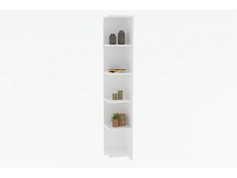 Estante escandinava – 160 x 25 x 25 cm – Branca – Painel de partículas revestido a melamina