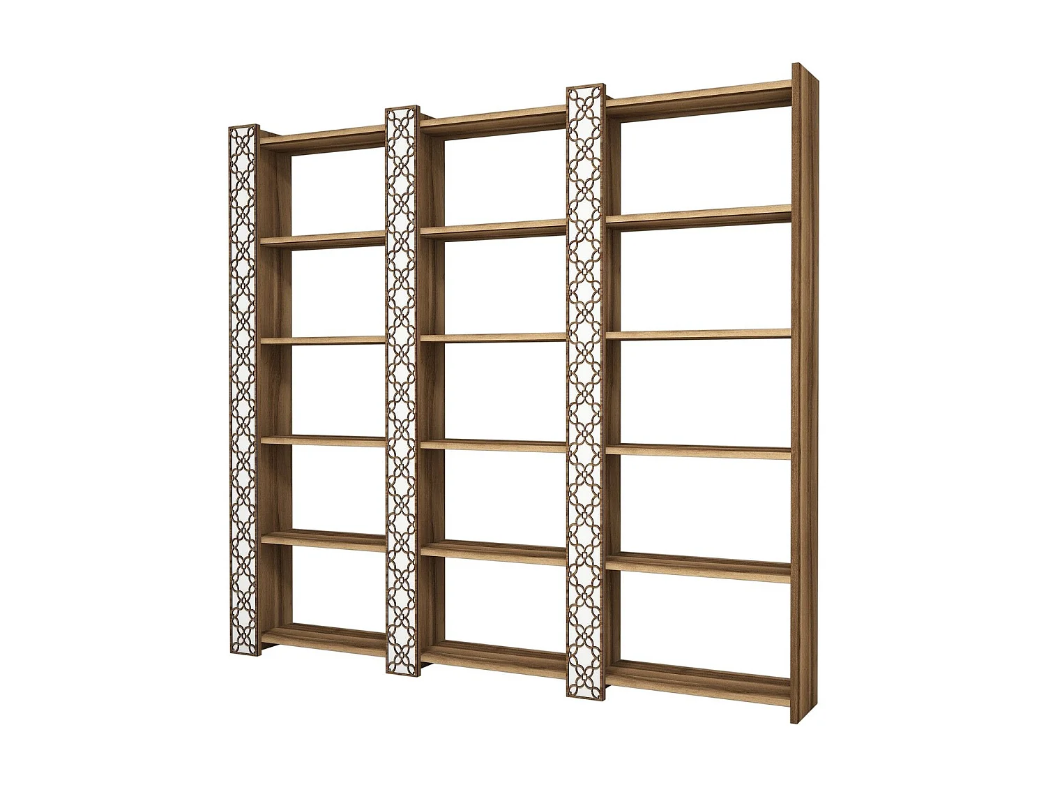 Orka boekenkastplank van bruin en wit hout 184 cm