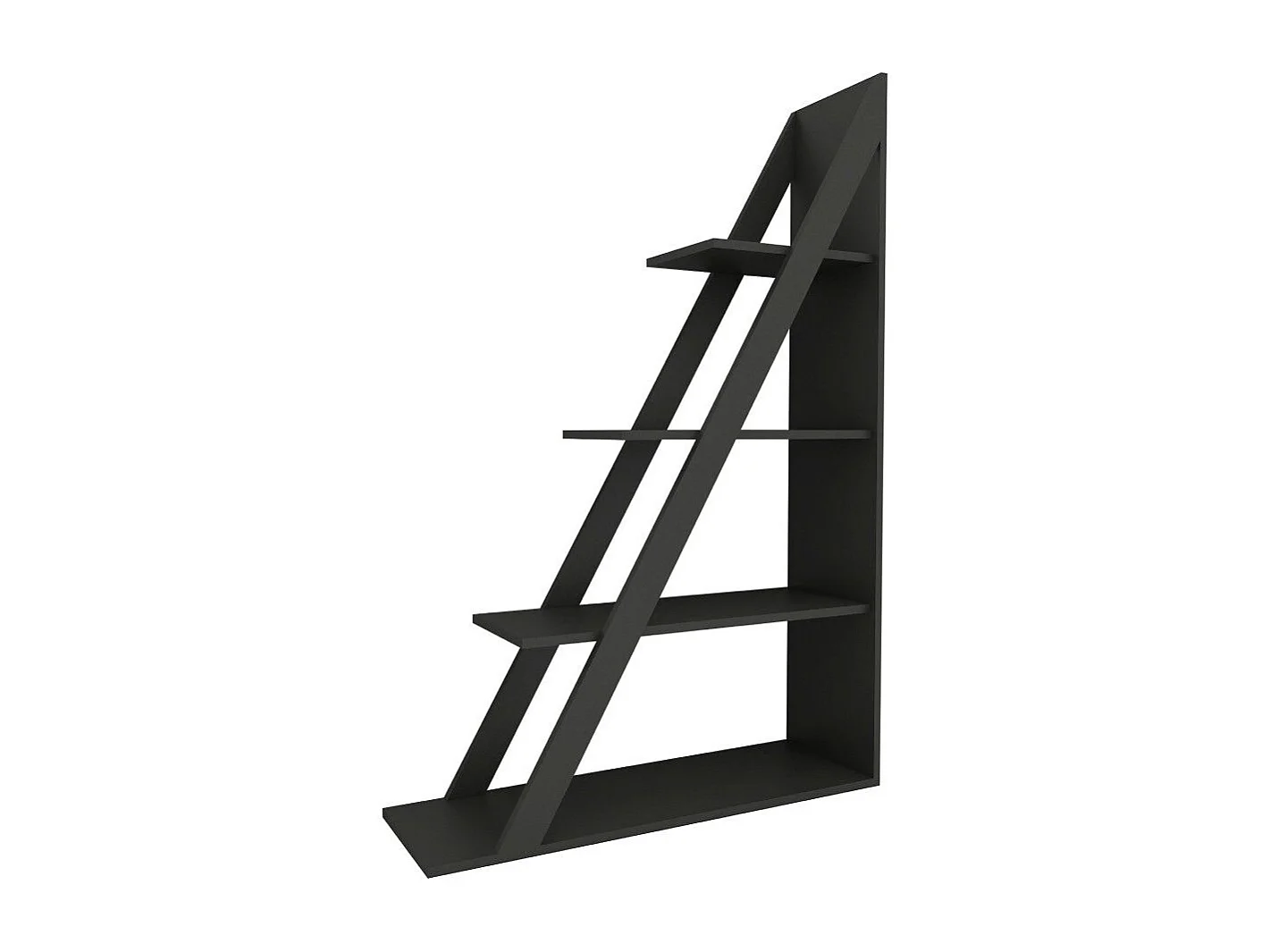 Bibliothèque étagère Dosne H150cm Bois Anthracite