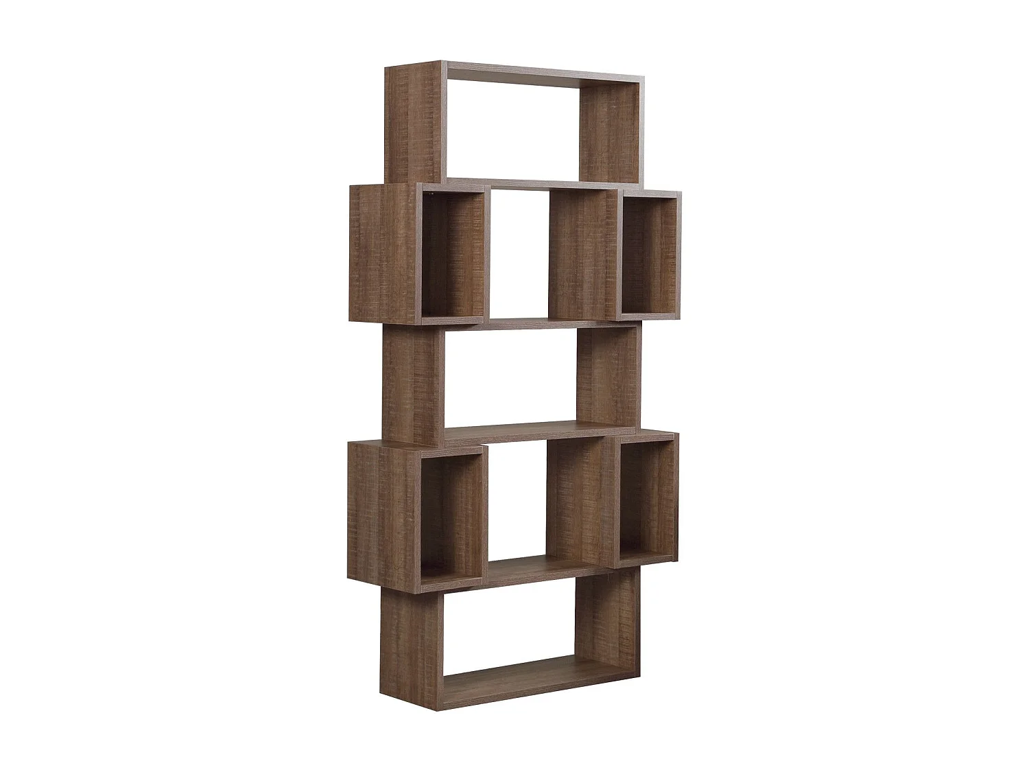 Estante de livros – 84cm x 160cm x 30cm – Carvalho Escuro – Painéis de partículas revestidos a melamina