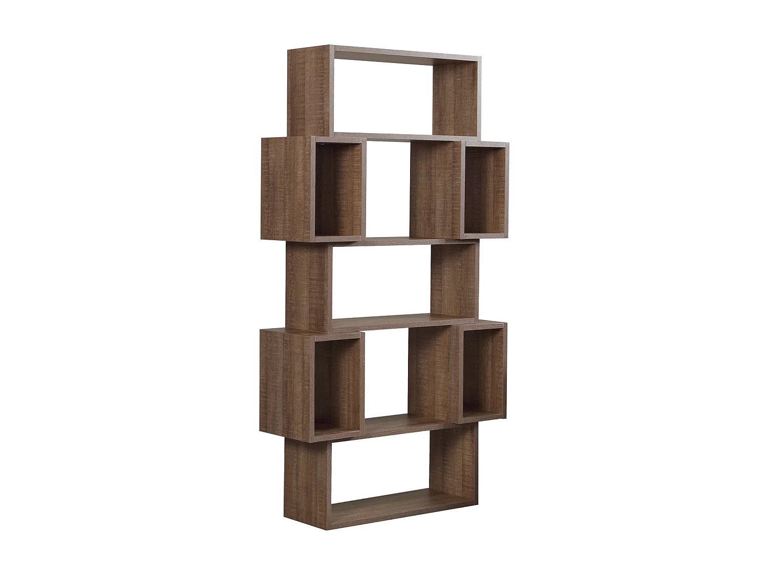 Estante de livros – 84cm x 160cm x 30cm – Carvalho Escuro – Painéis de partículas revestidos a melamina