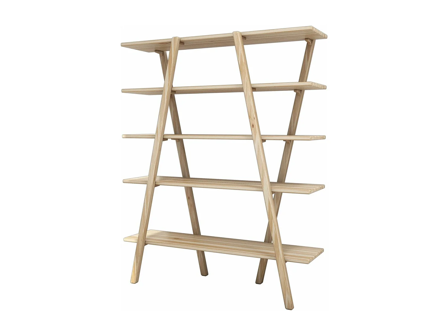 Estantería Kailua 679, Abierta sin pared trasera, Madera, 148x120x30cm, Roble