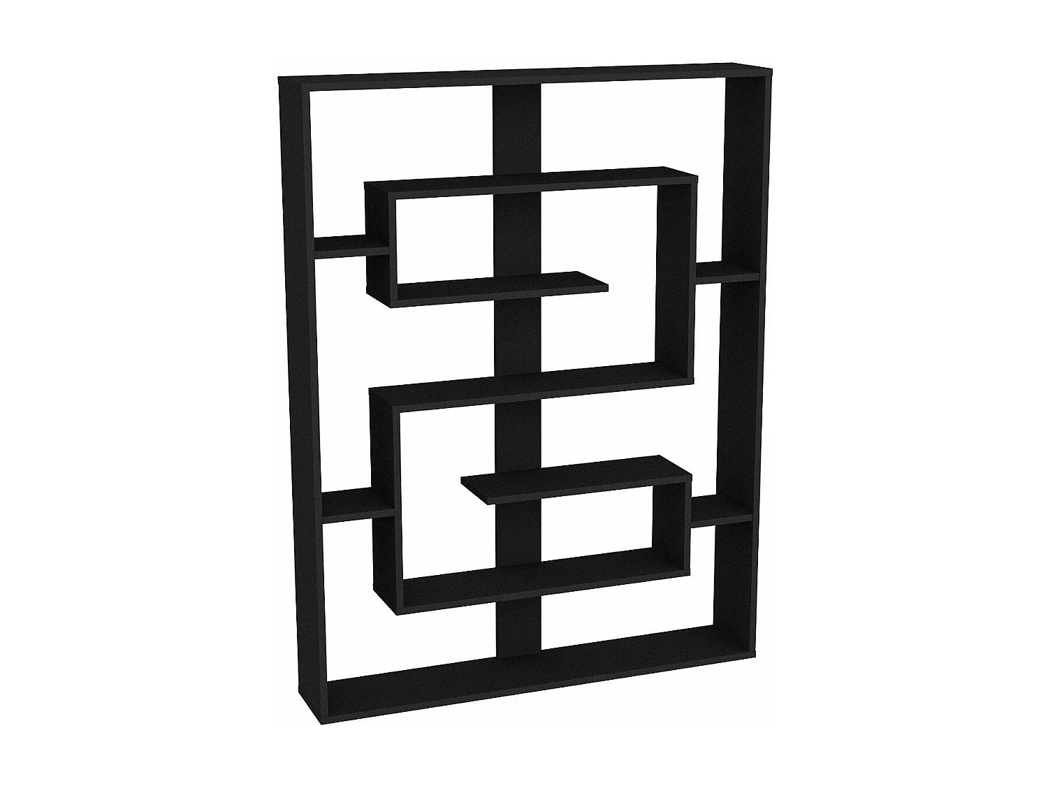 Estantería Kailua 1076, Abierta sin pared trasera, Aglomerado laminado, 156x120x22cm