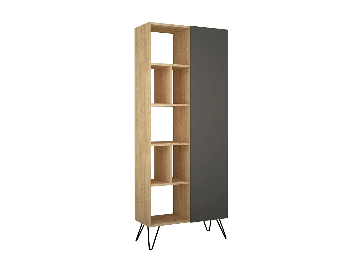 Etagère 11 tablettes et 1 porte H190 cm - Jedda