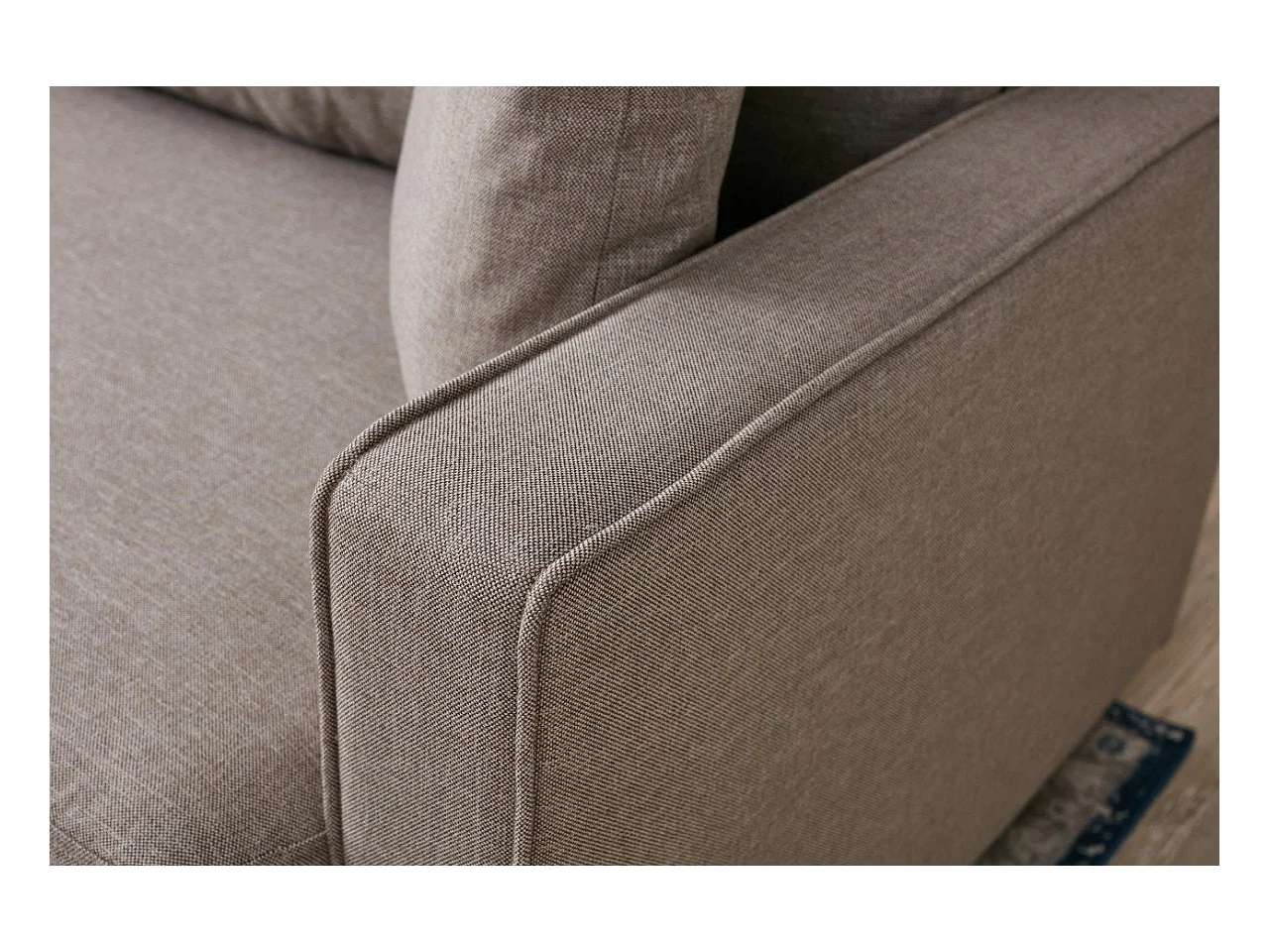 Moderne 1-zits fauteuil – 85 x 90 x 82 cm – crème – 100% polyester