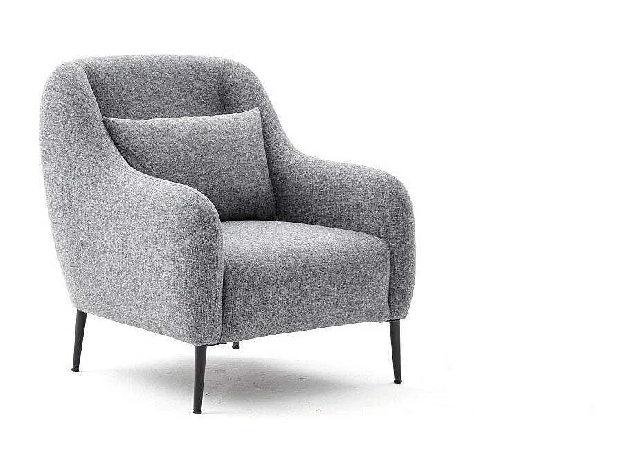 Fauteuil Juanita Tissu Gris clair