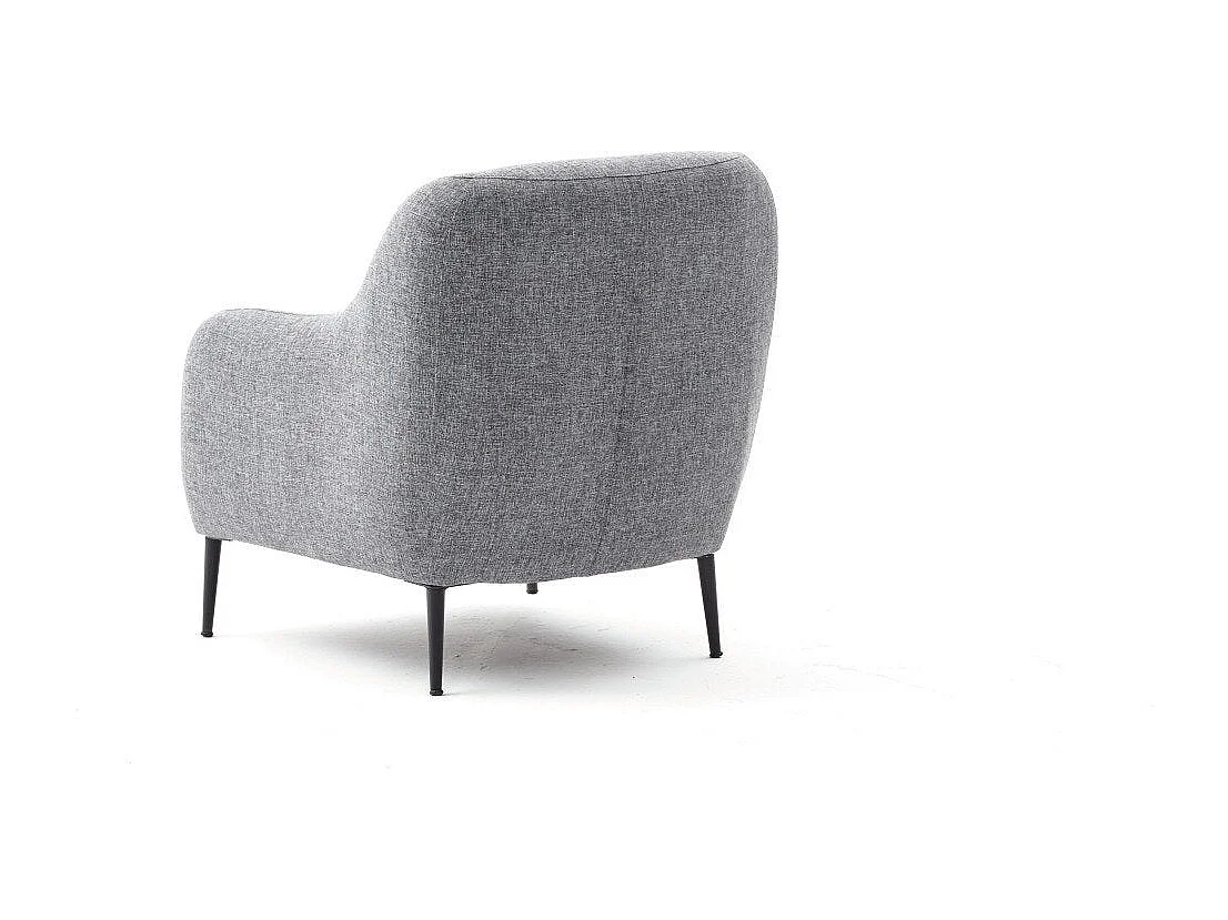 Fauteuil Juanita Tissu Gris clair