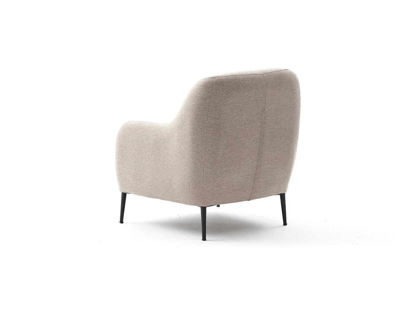 Poltrona moderna de 1 lugar – 77 x 70 x 77 cm – creme – madeira de faia, tecido antibacteriano, espuma 28 DNS