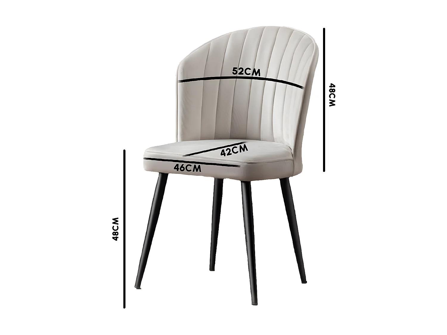 Stuhlset (2 Stück) - Cream