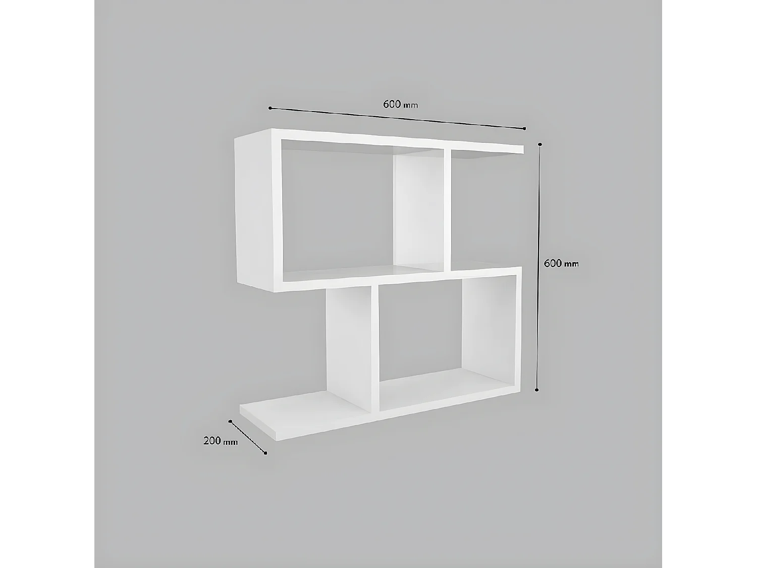 Koffietafel Jennifer - Wit - 60x20x60 cm - EPIKASA