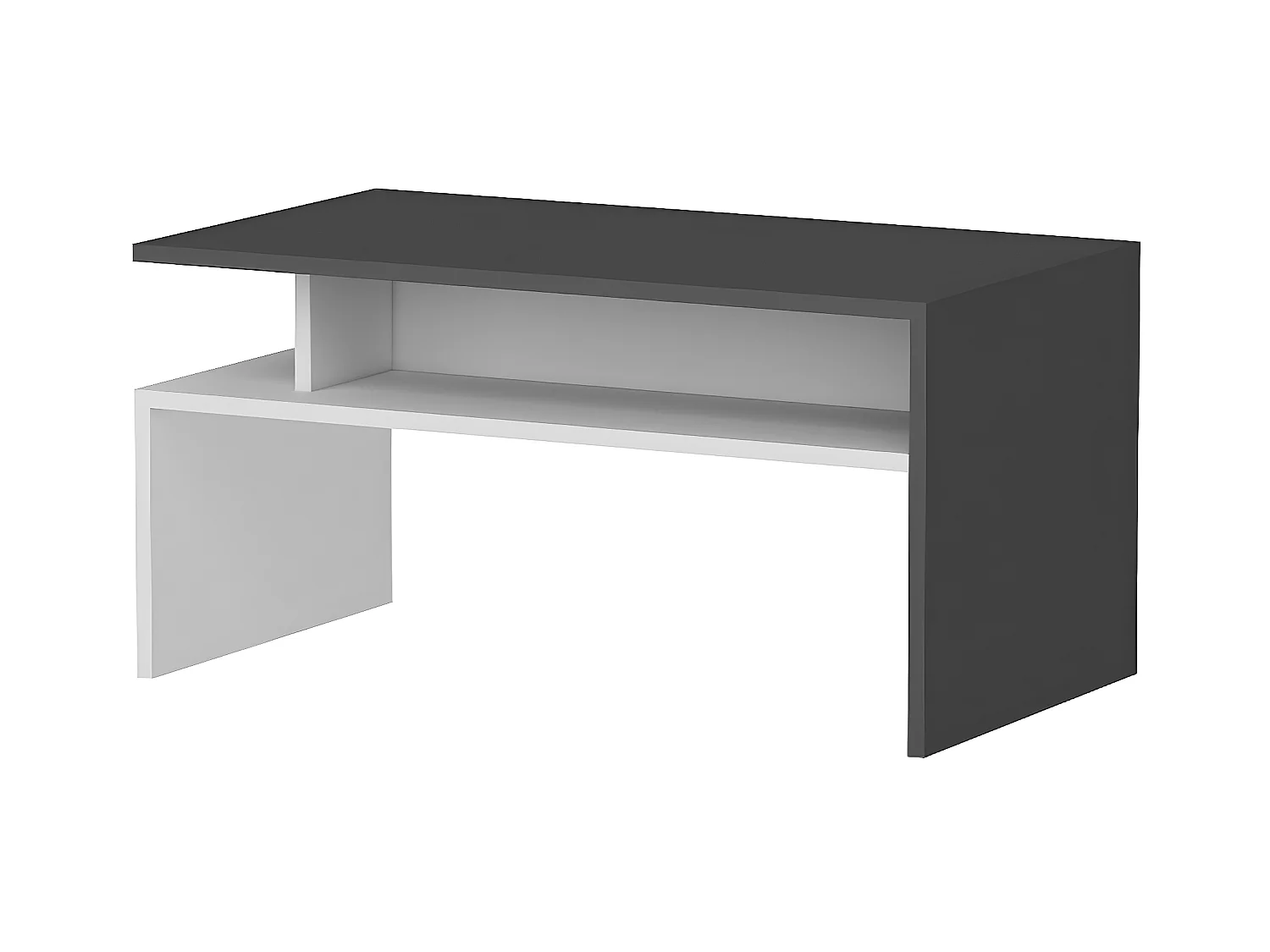 Table Basse Giulia, Anthracite, 90x50x43 cm, EPIKASA