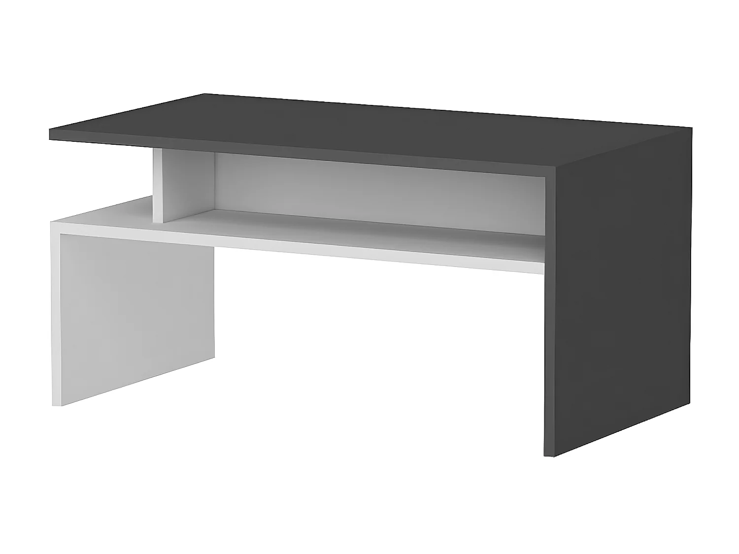 Koffietafel Giulia - Antraciet - 90x50x43 cm - EPIKASA
